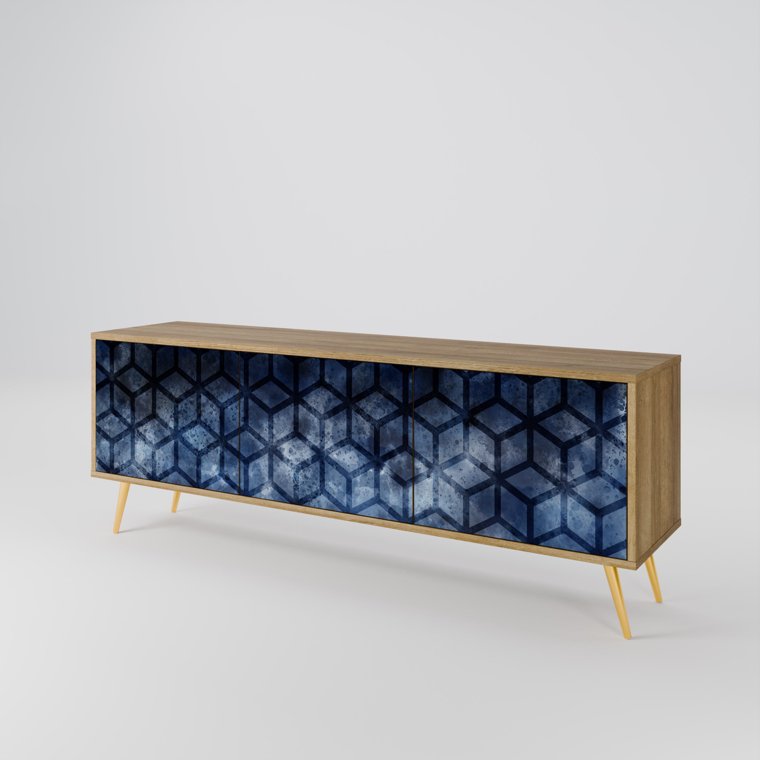 CUBIC MIST 3-Door TV Cabinet
