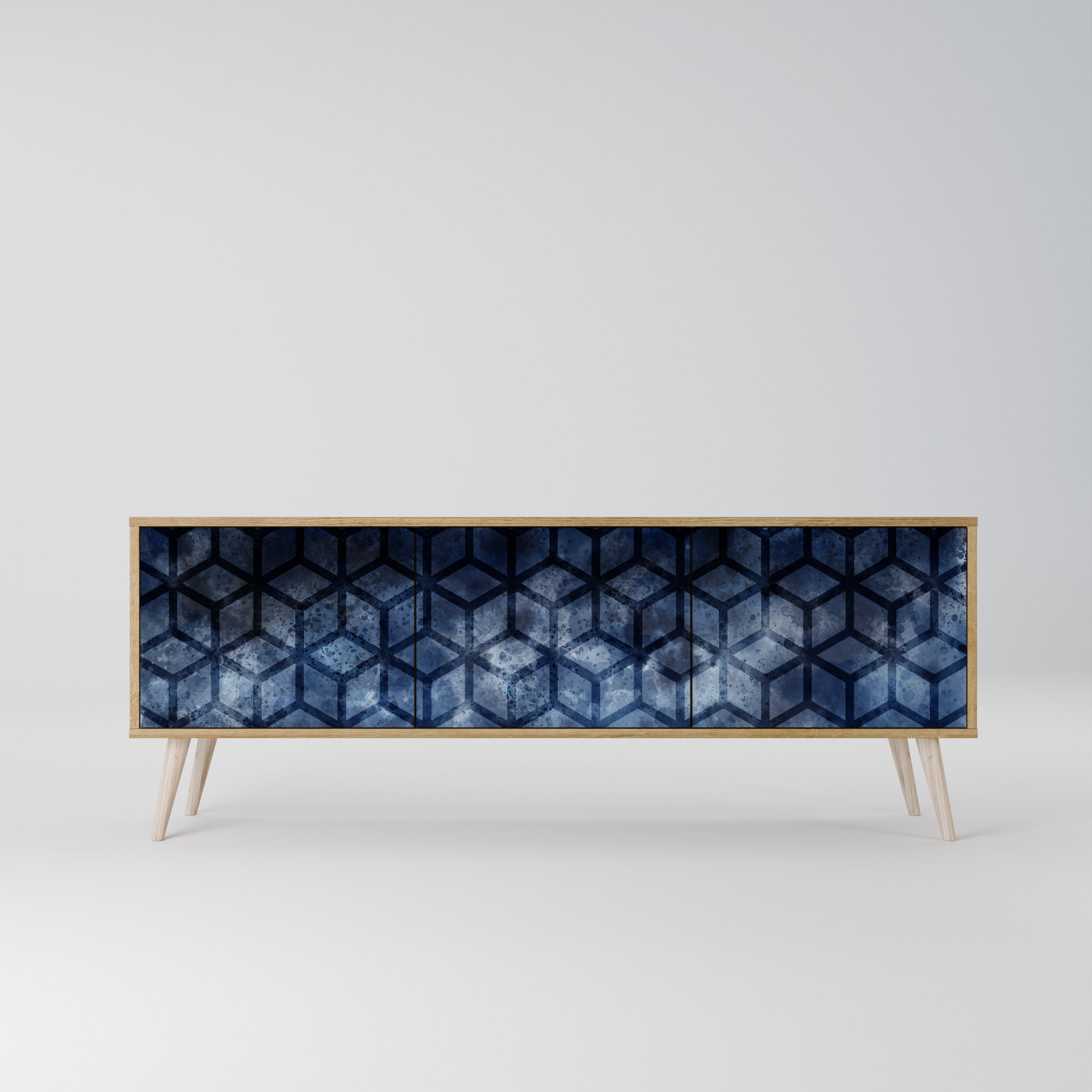 CUBIC MIST 3-Door TV Cabinet