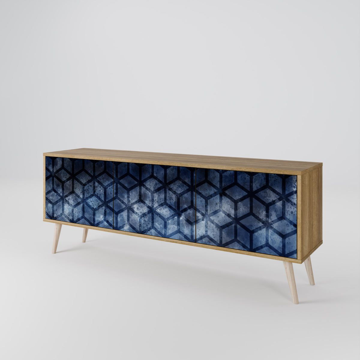 CUBIC MIST Móvel de TV de 3 Portas
