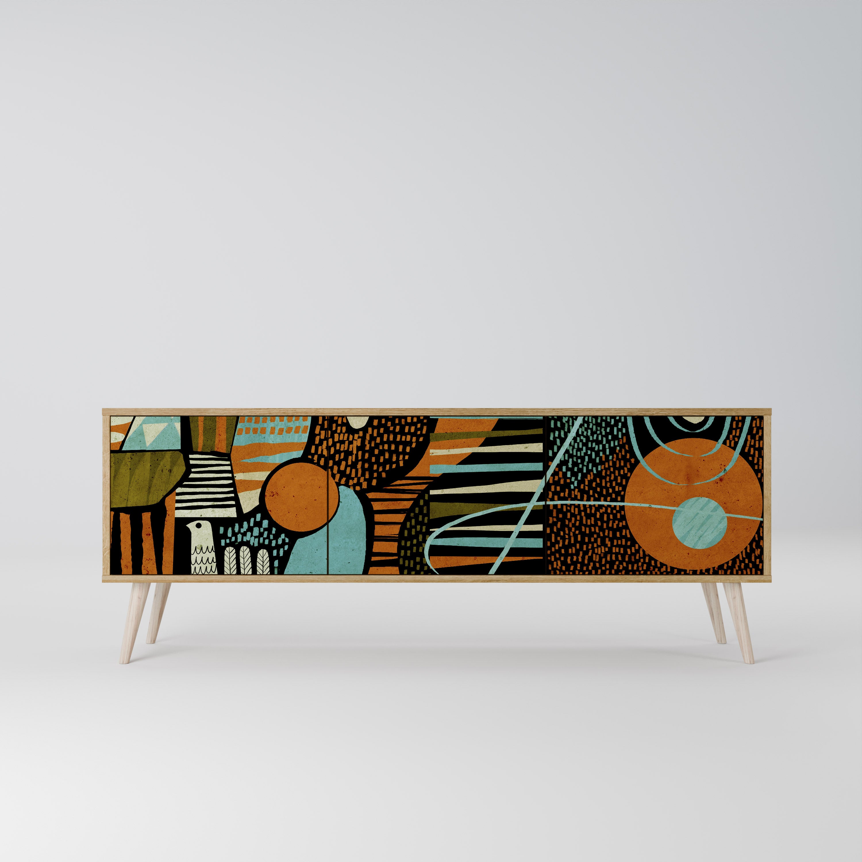 GEODE GLIMMER 3-Door TV Cabinet