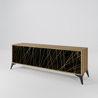 BRIGHT MESH 3-Door TV Cabinet
