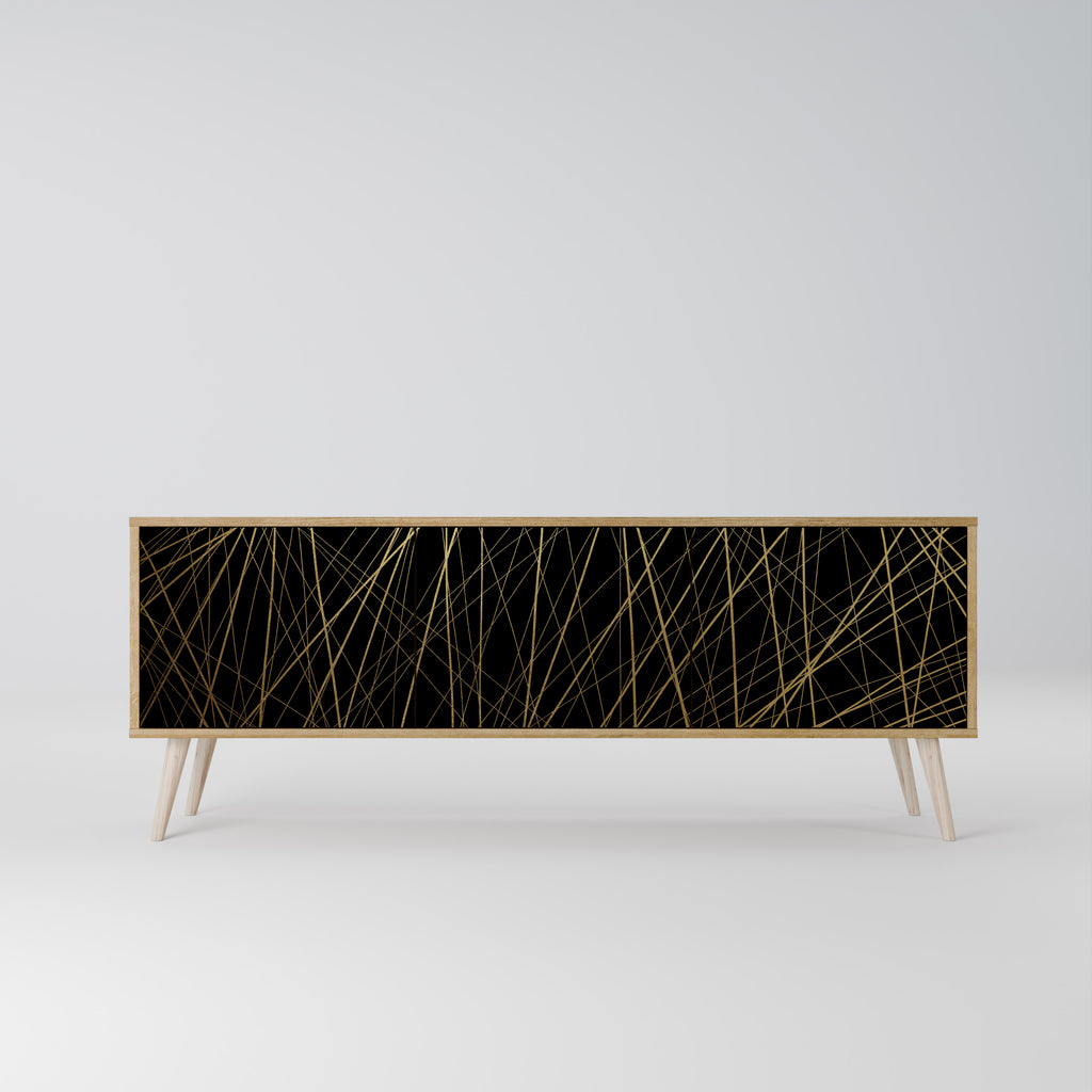 BRIGHT MESH 3-Door TV Cabinet