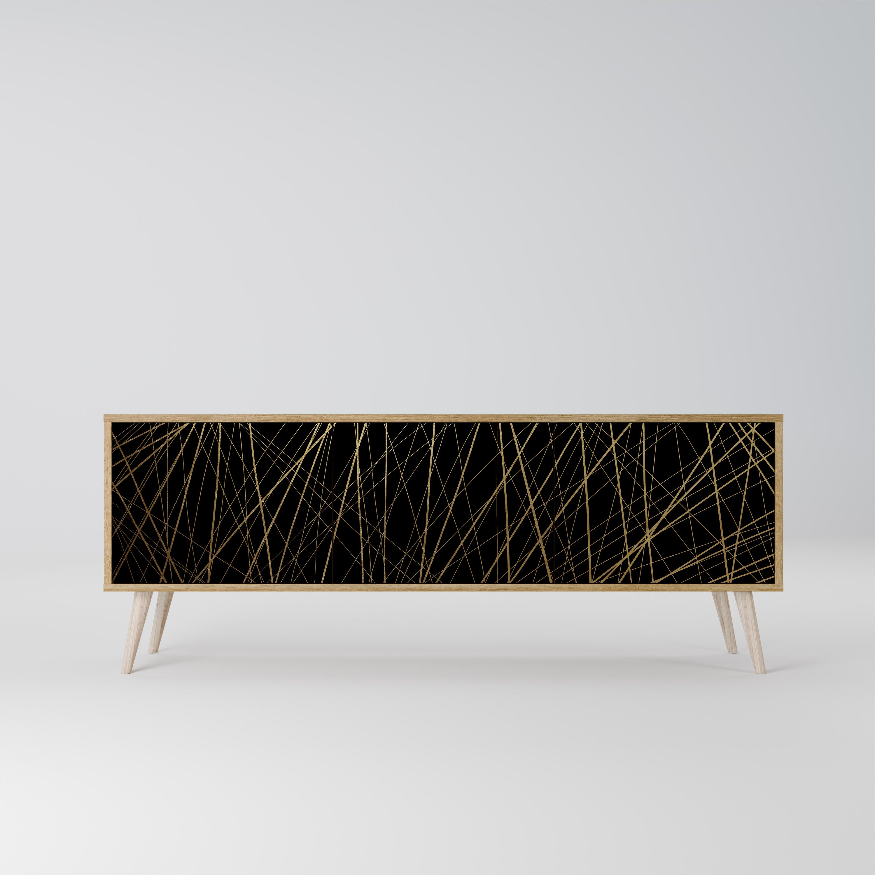 BRIGHT MESH 3-Door TV Cabinet