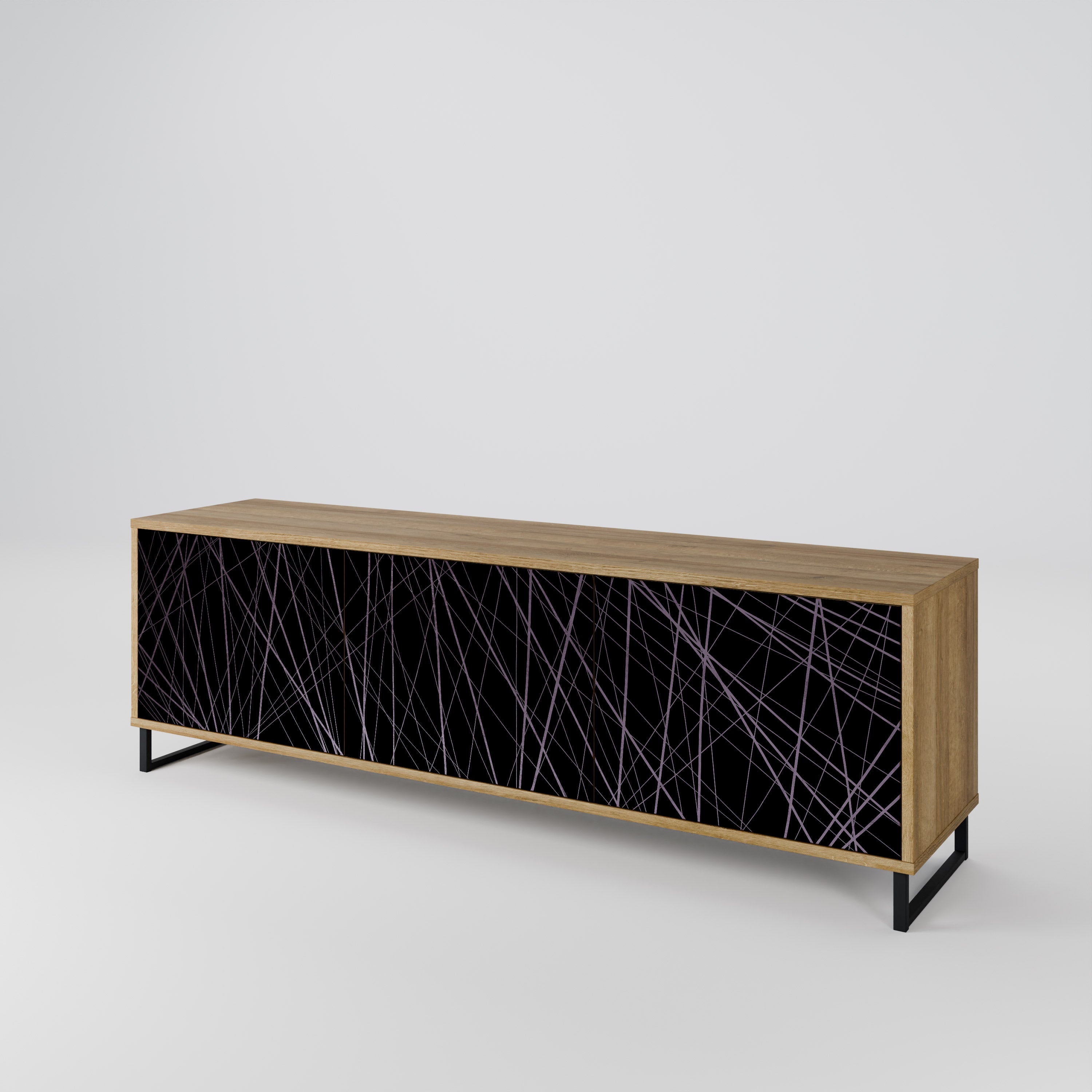 SHIMMER SPIDERGRAM 3-Door TV Cabinet