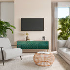 TESSELATED GREENERY TV-bänk med 3 dörrar