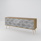 CONCRETE MOVEMENT 3-Door TV Cabinet