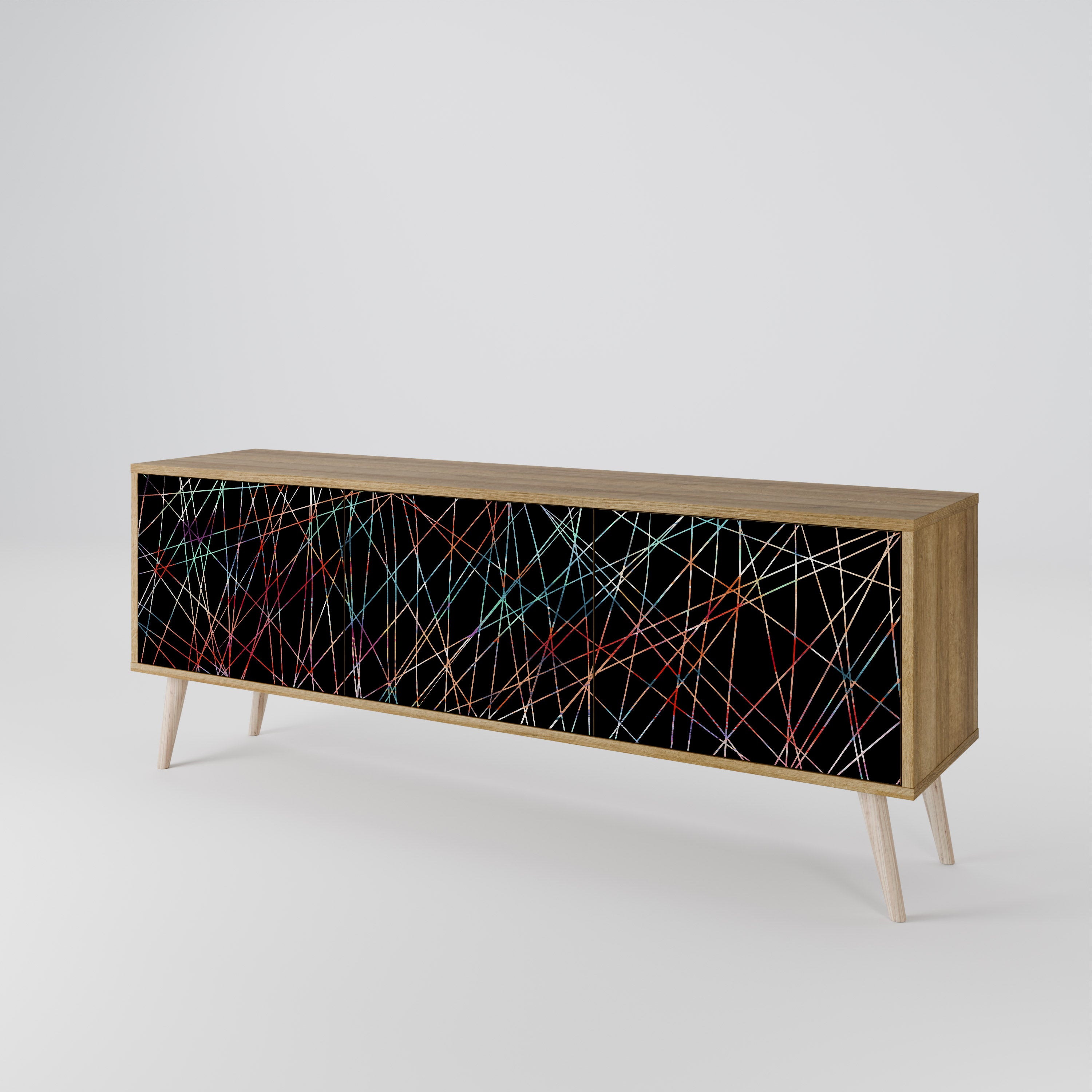 LUMINOUS SNARE 3-Door TV Cabinet