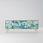 ASIAN SWAY Mueble de TV de 3 Puertas