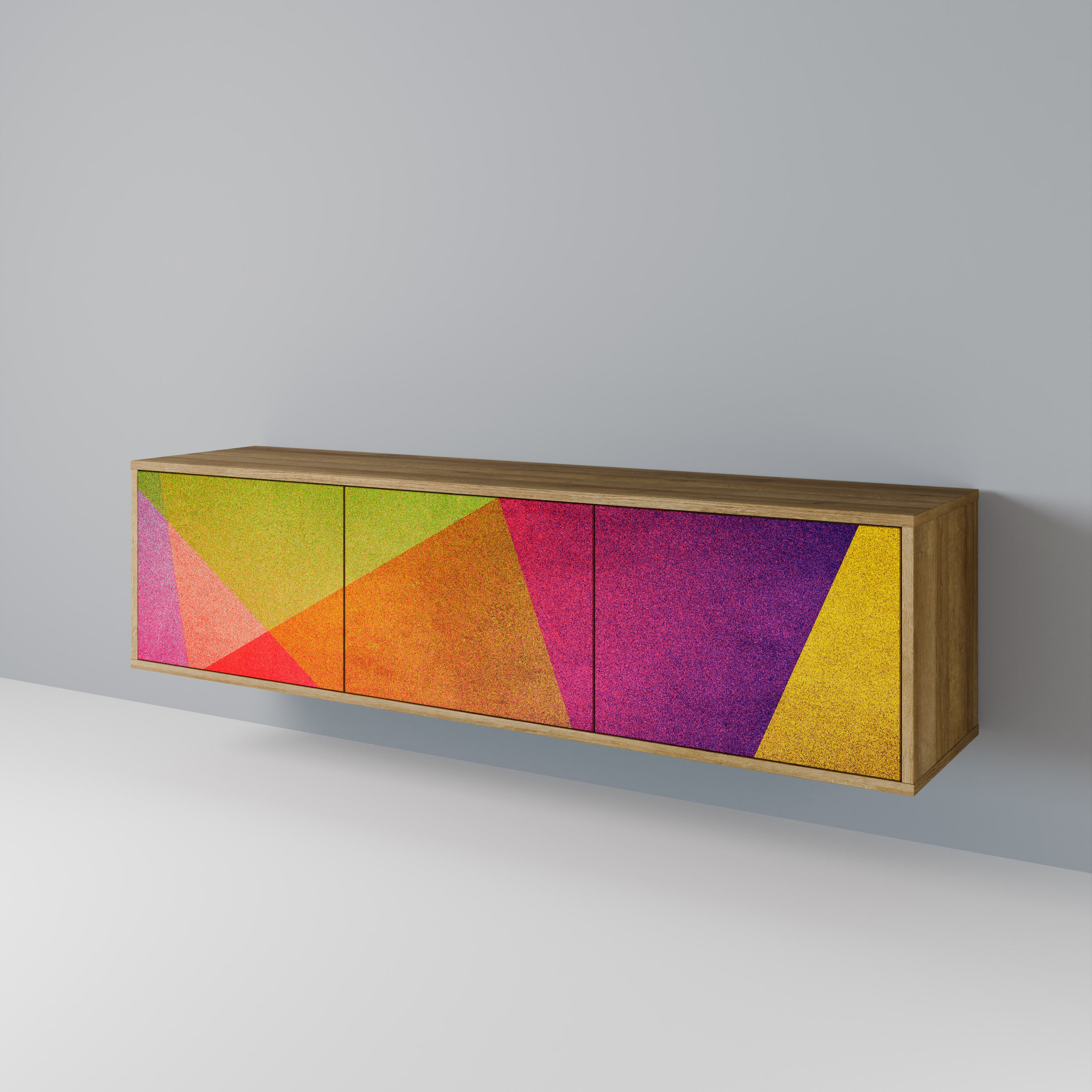 VIVID GEOMETRY TV-bänk med 3 dörrar
