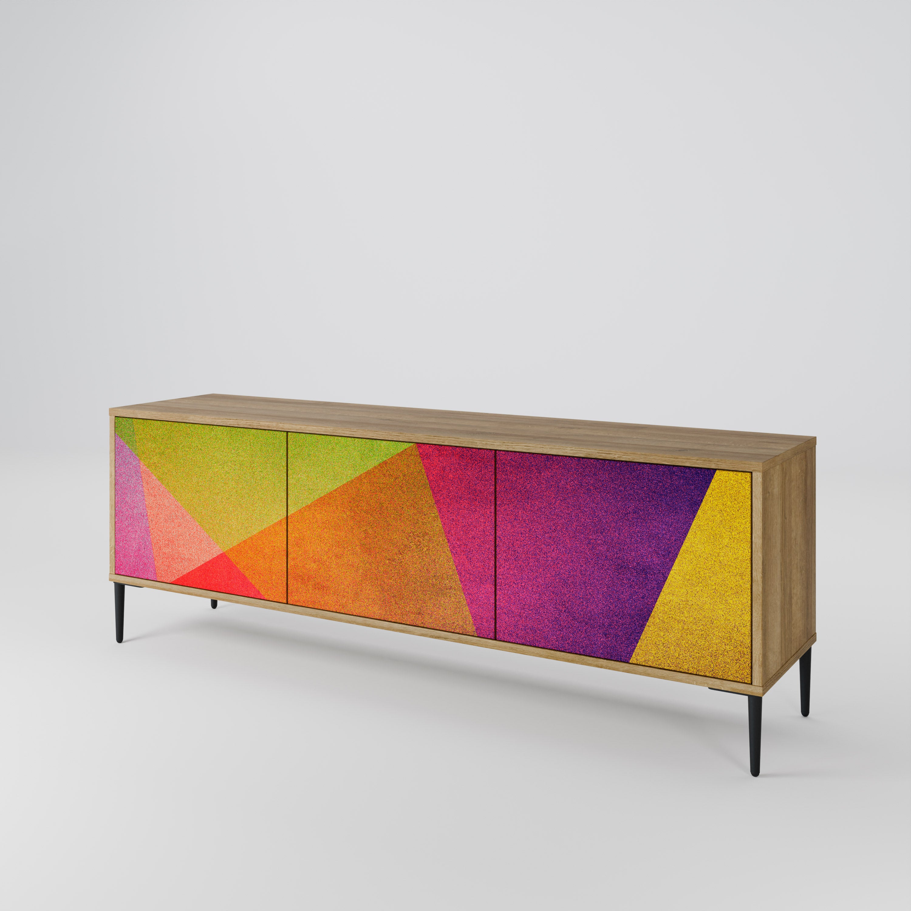 VIVID GEOMETRY TV-bänk med 3 dörrar