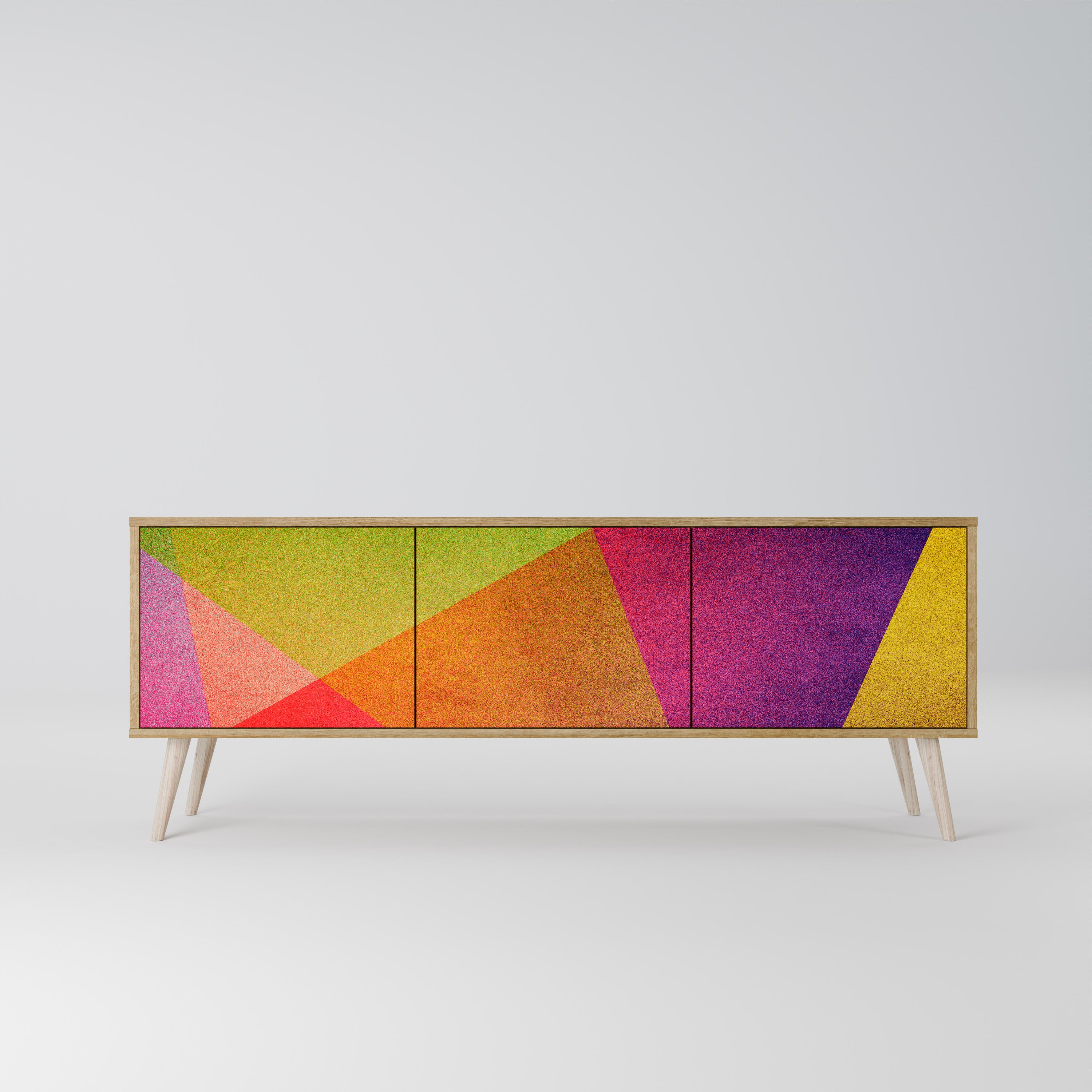 VIVID GEOMETRY TV-bänk med 3 dörrar