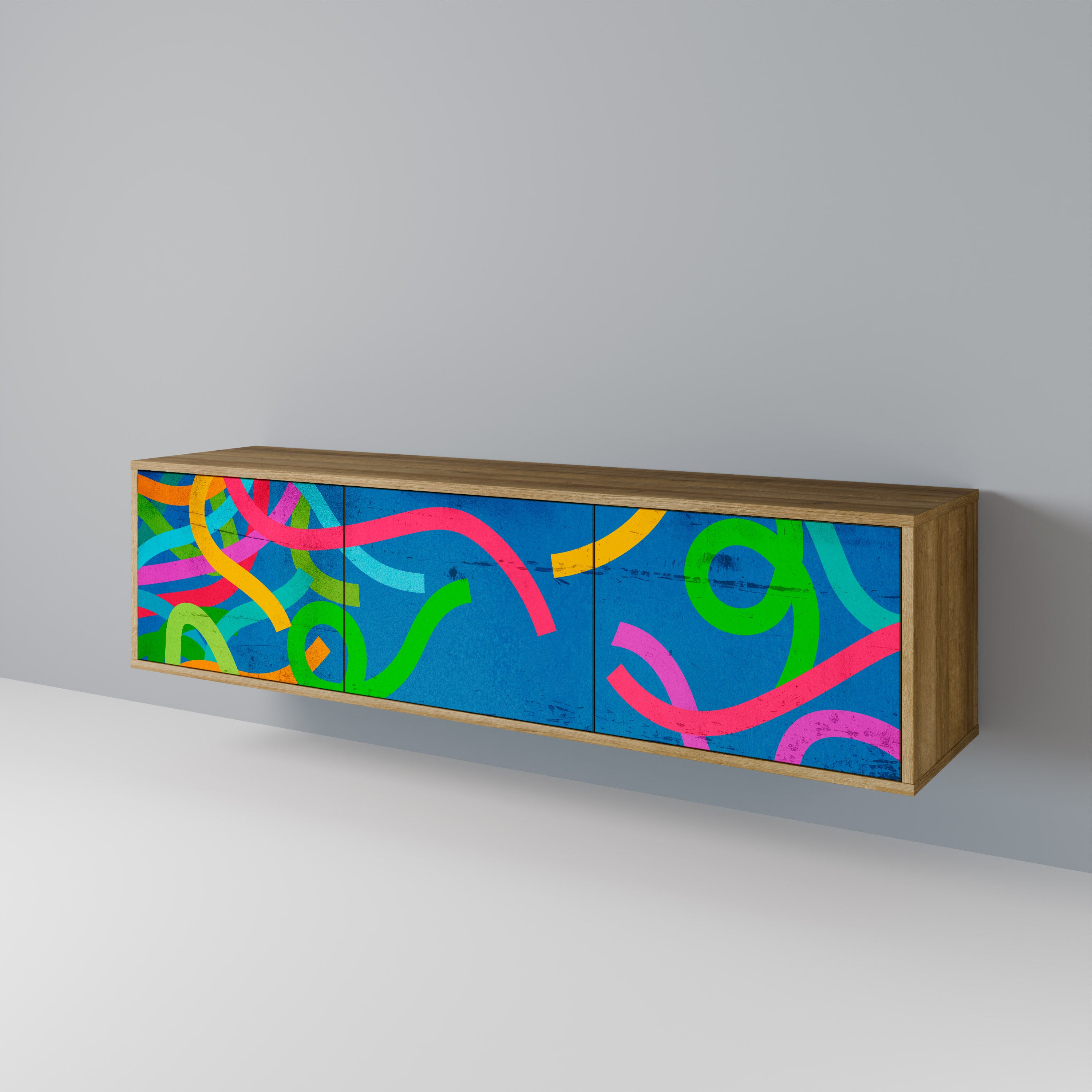 STREAMER TANGLE TV-bänk med 3 dörrar