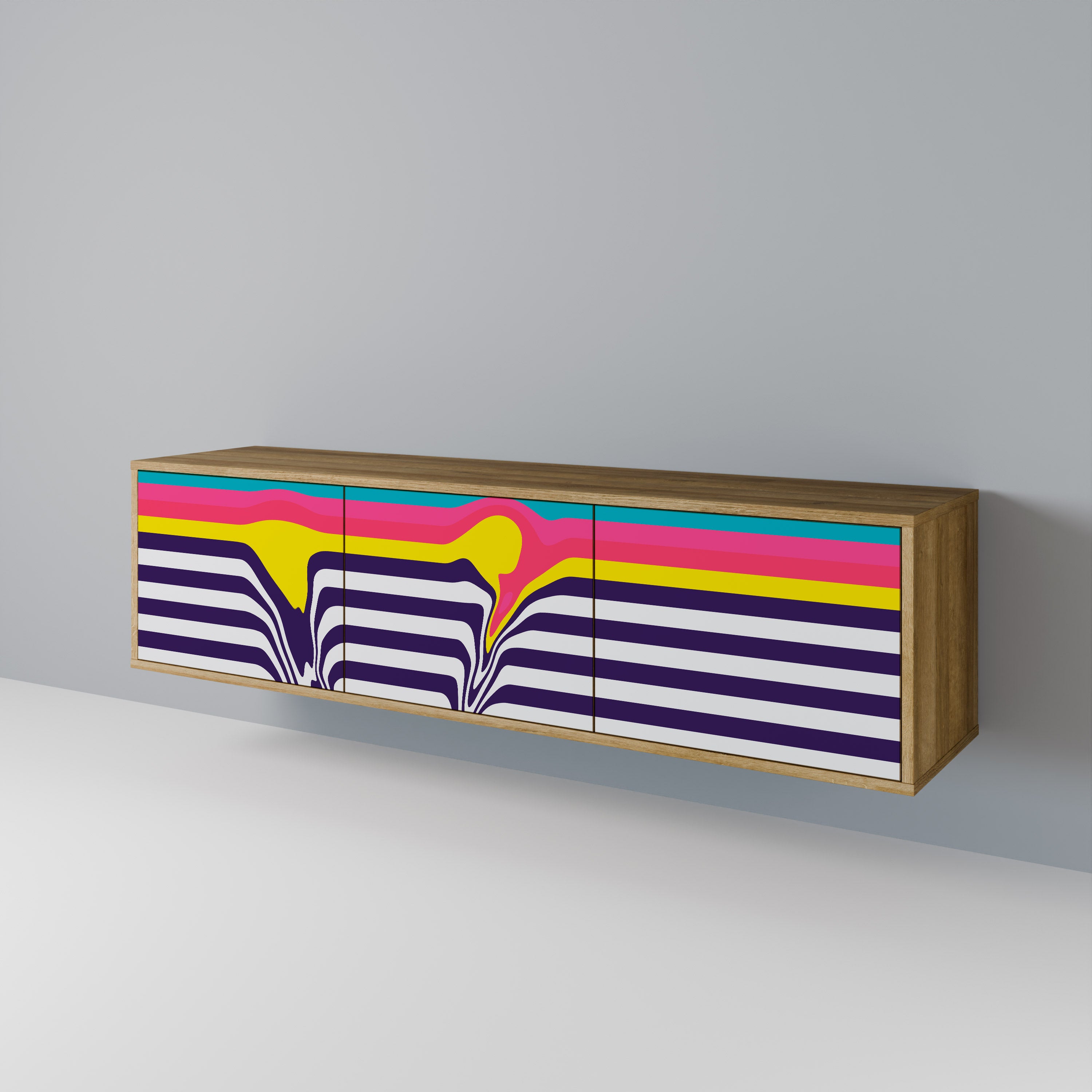 TONE COLLAPSE TV-bänk med 3 dörrar