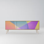 BRIGHT GEOMETRY Mueble de TV de 3 Puertas