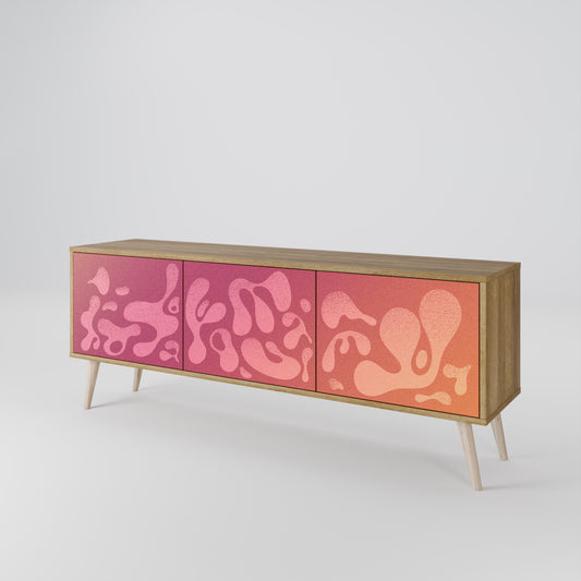 IRREGULAR PINK Mueble de TV de 3 Puertas