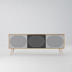 POLYGON ILLUSION Mueble de TV de 3 Puertas