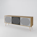POLYGON ILLUSION Mueble de TV de 3 Puertas