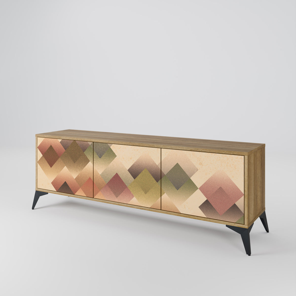 GEOMETRIC FUSION 3-türiges TV-Lowboard