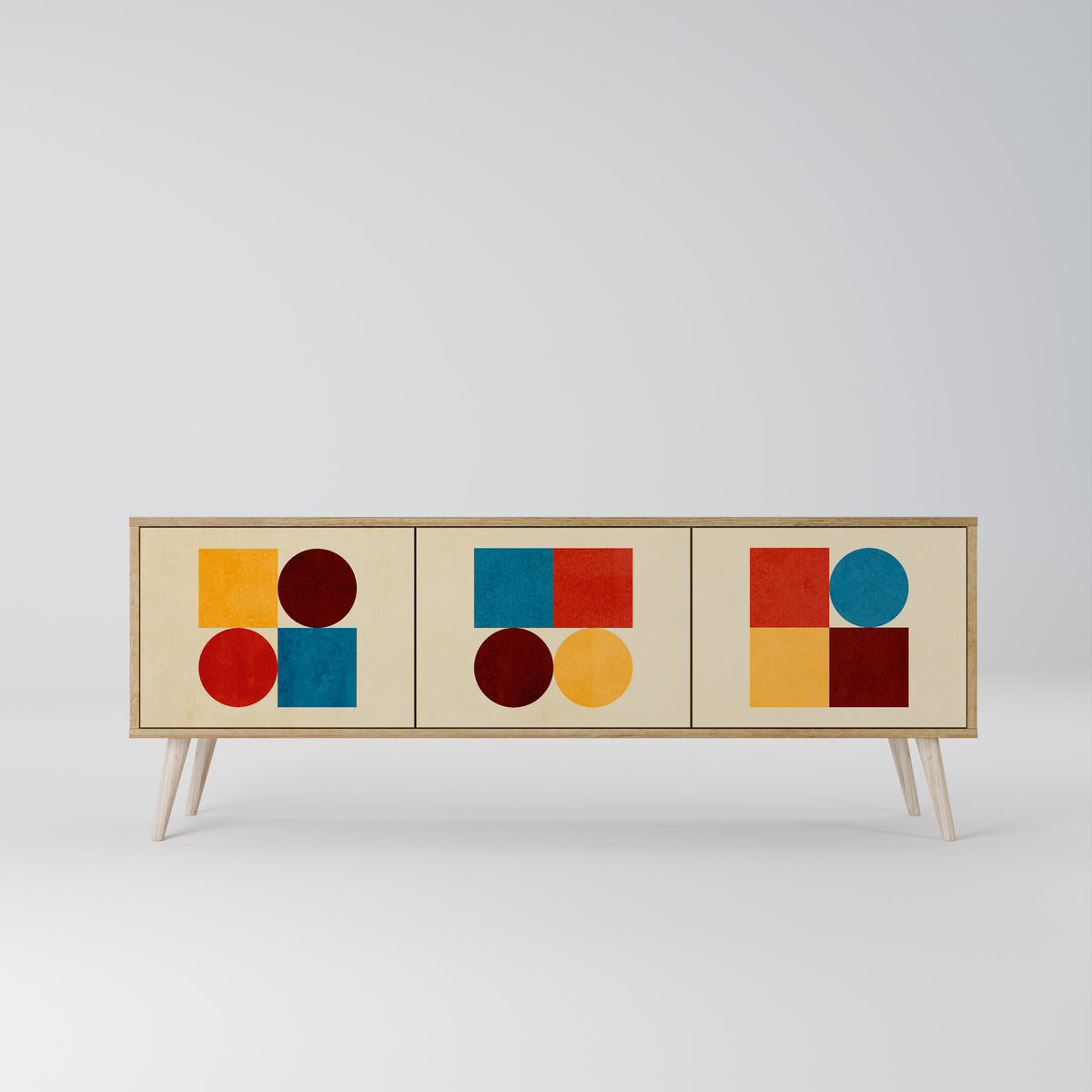 GEOMETRIC PUZZLE 3-türiges TV-Lowboard