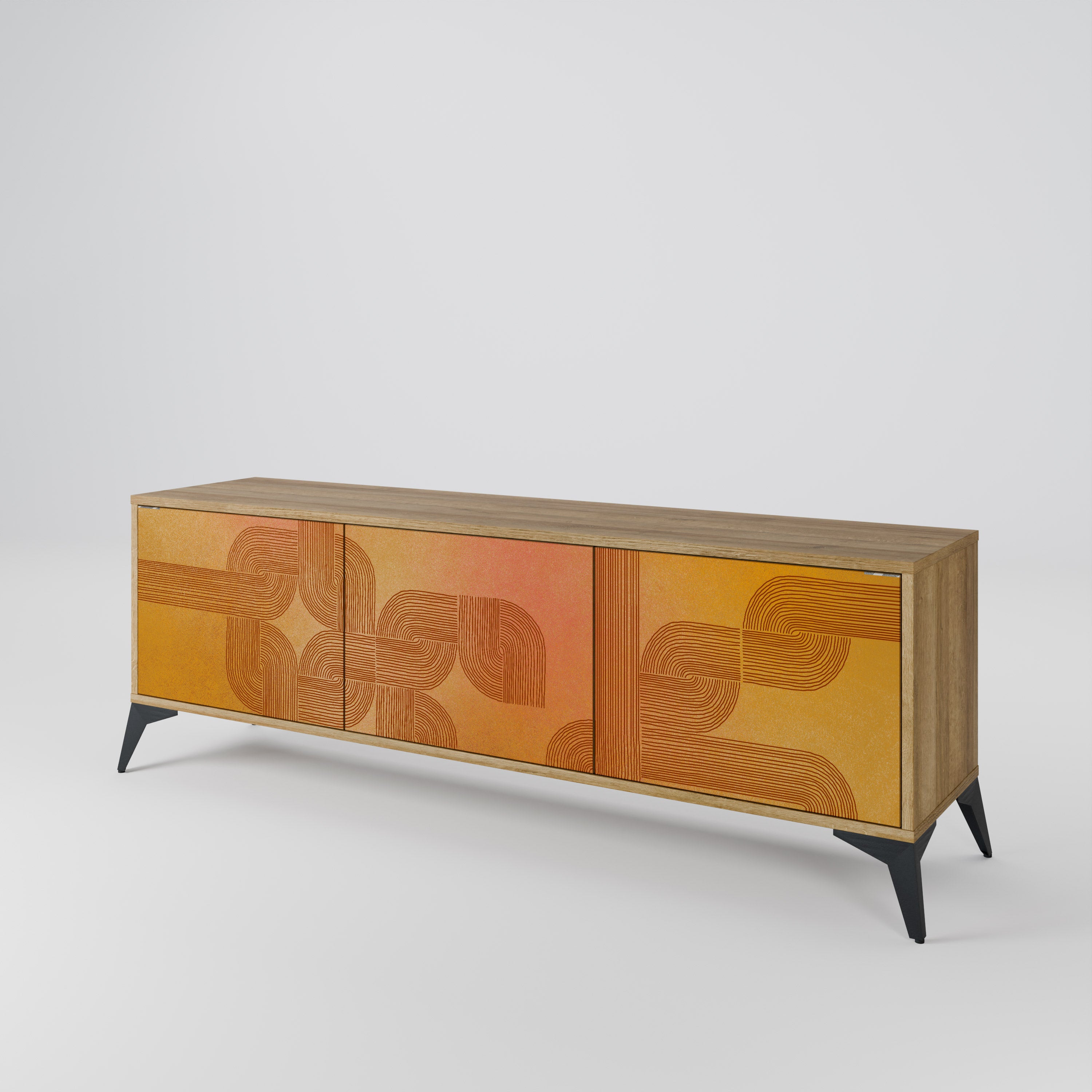 STRENGTHENING RELATION Mueble de TV de 3 Puertas