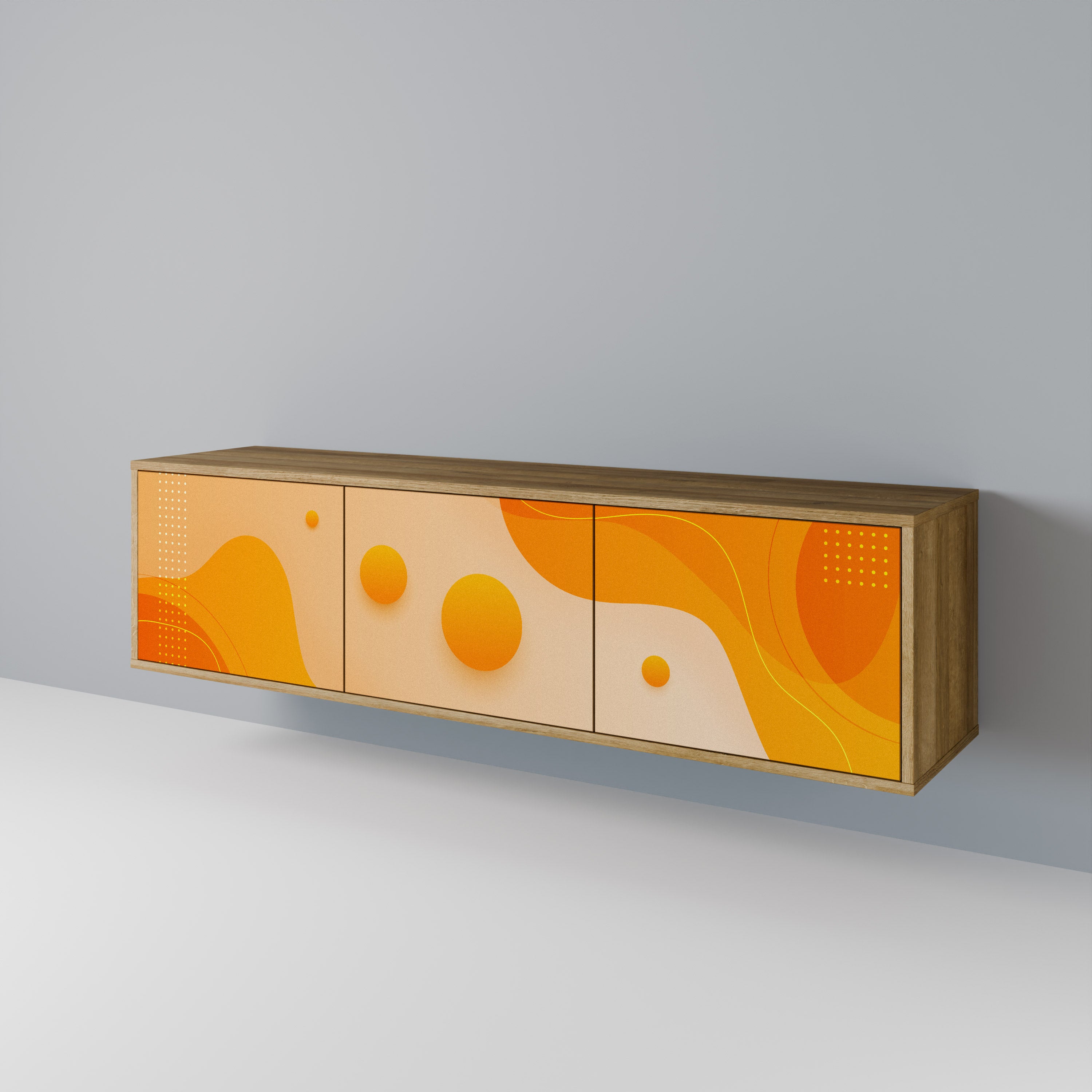 ORANGE ARRANGEMENT Mueble de TV de 3 Puertas
