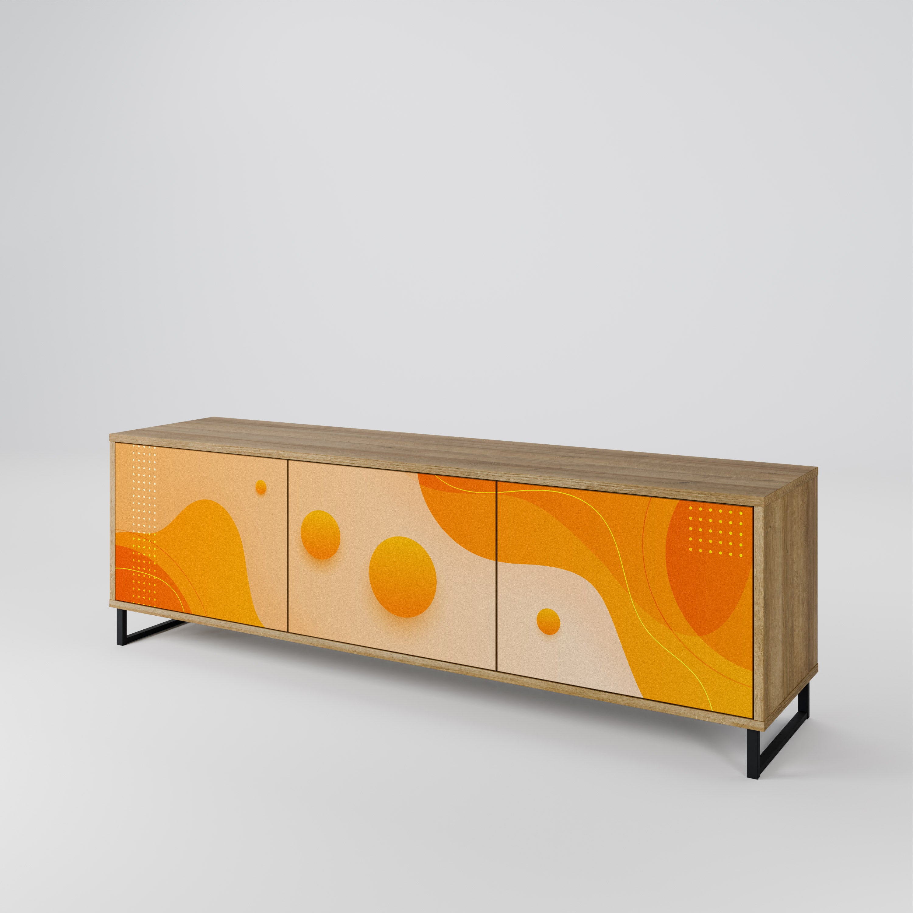 ORANGE ARRANGEMENT Mueble de TV de 3 Puertas