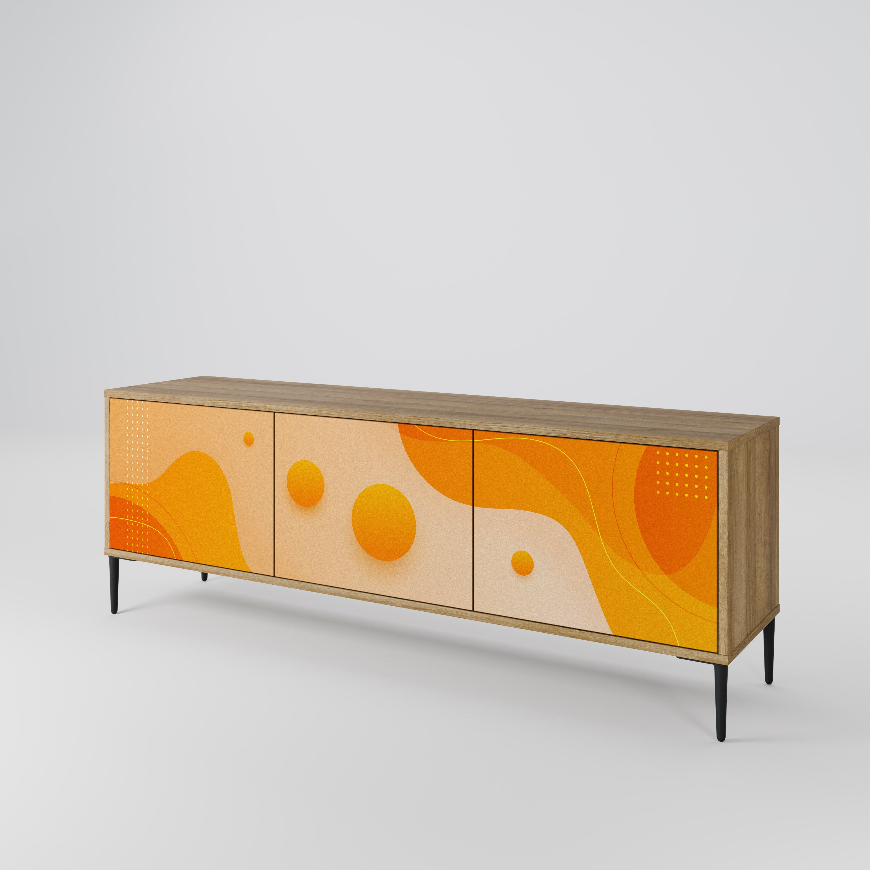 ORANGE ARRANGEMENT Mueble de TV de 3 Puertas