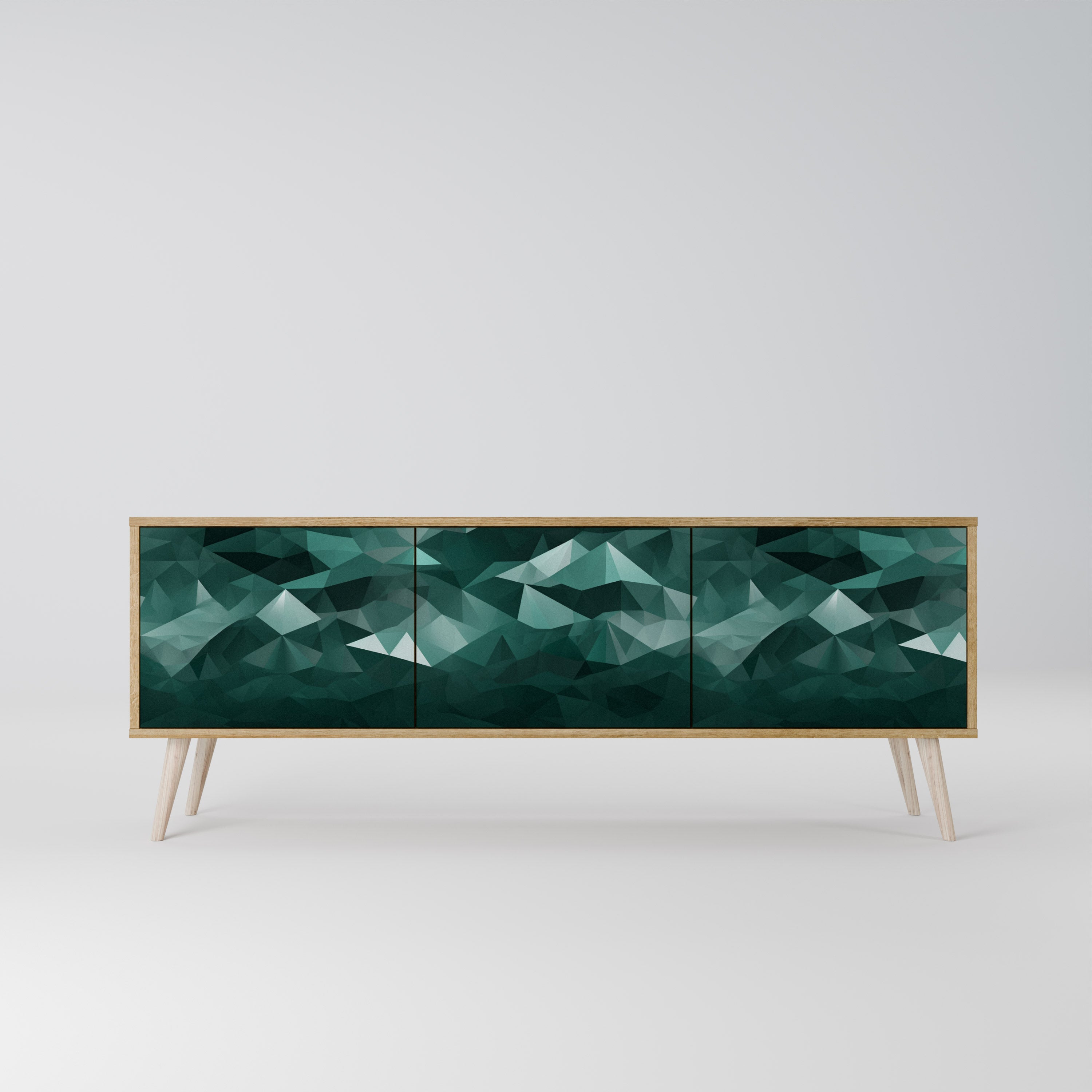 POLYGONAL FLOATING Mueble de TV de 3 Puertas