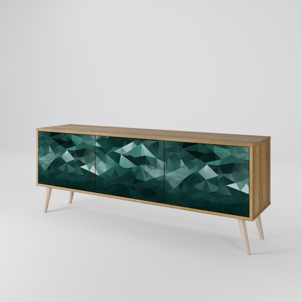 POLYGONAL FLOATING Móvel de TV de 3 Portas
