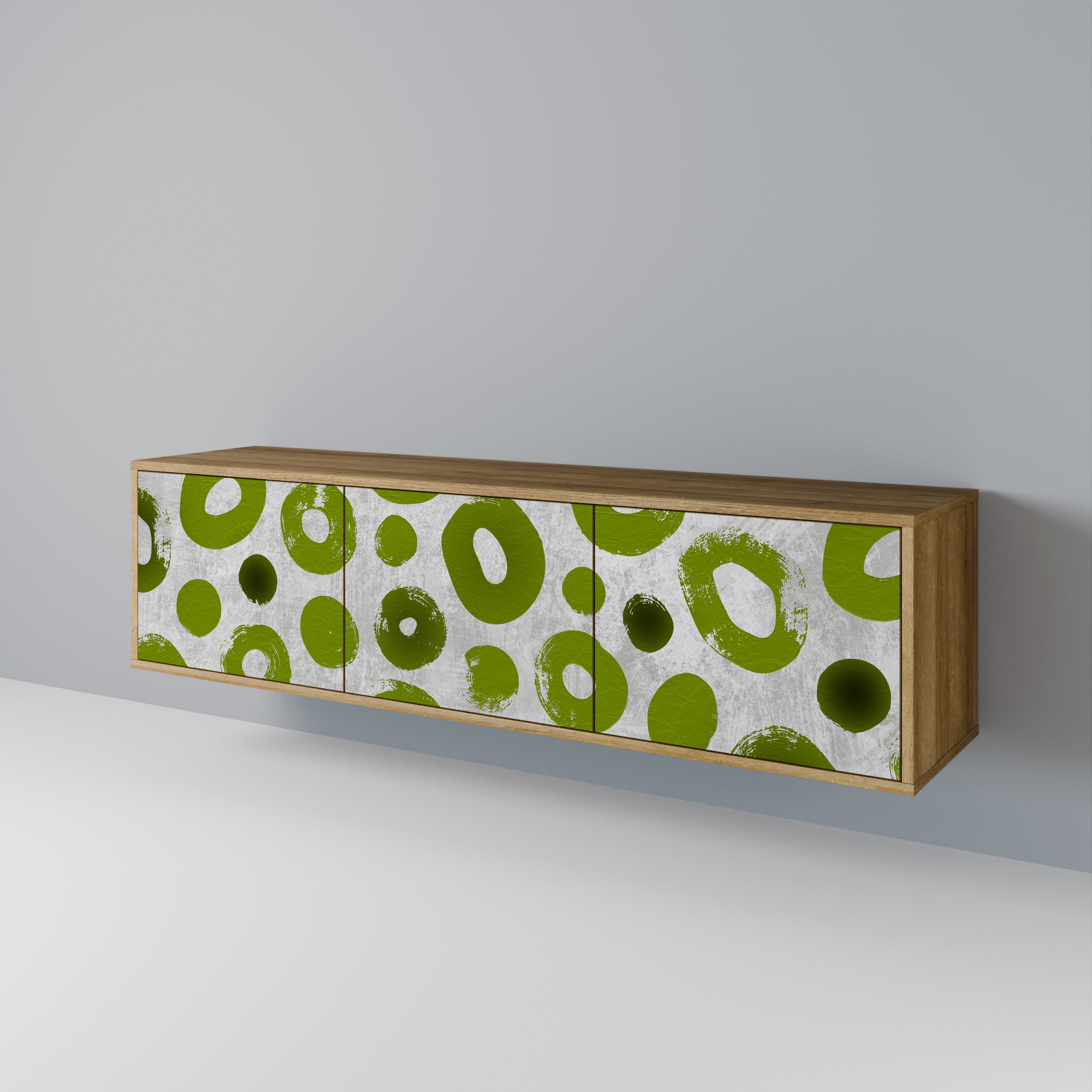 GREEN RHAPSODY Mueble de TV de 3 Puertas
