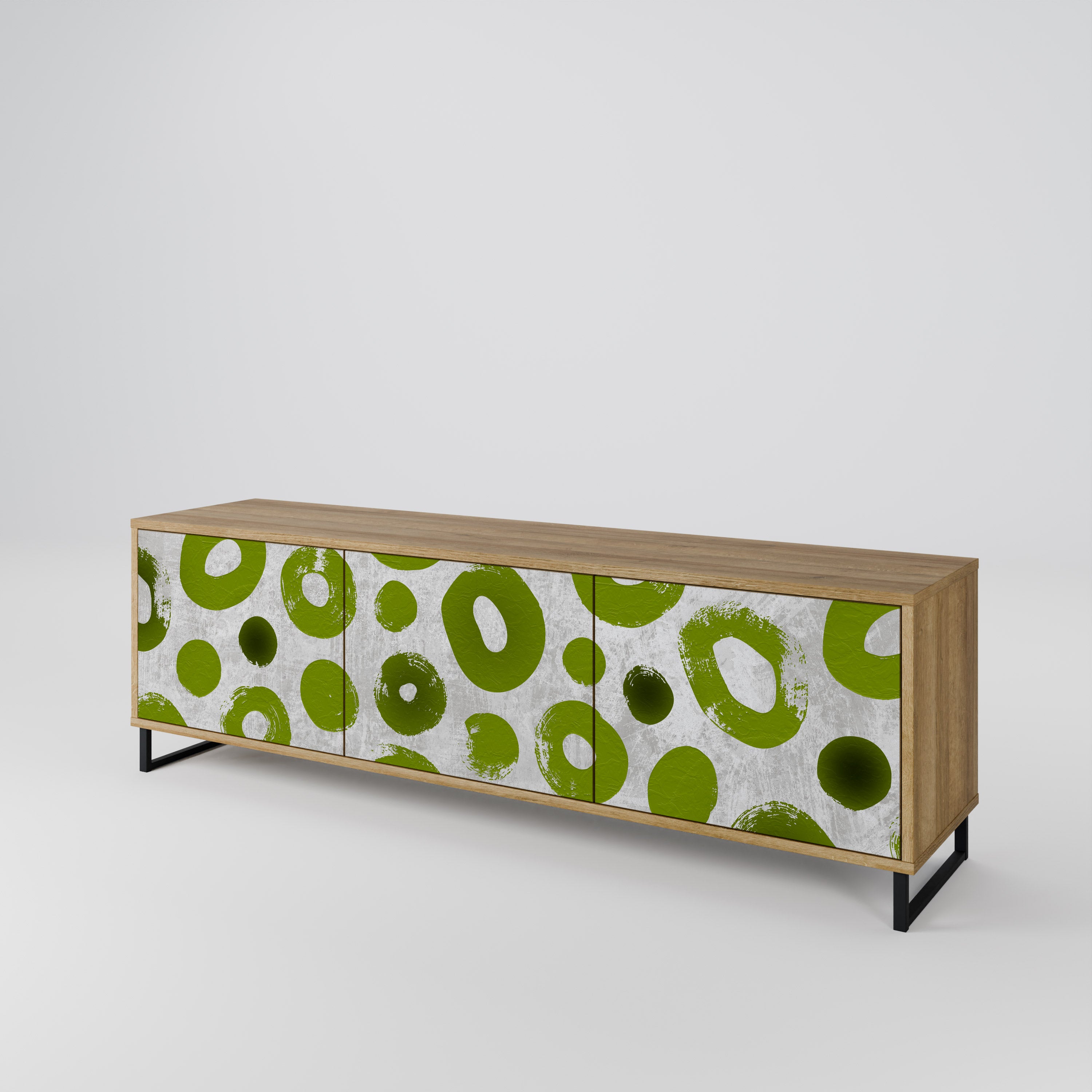 GREEN RHAPSODY Mueble de TV de 3 Puertas