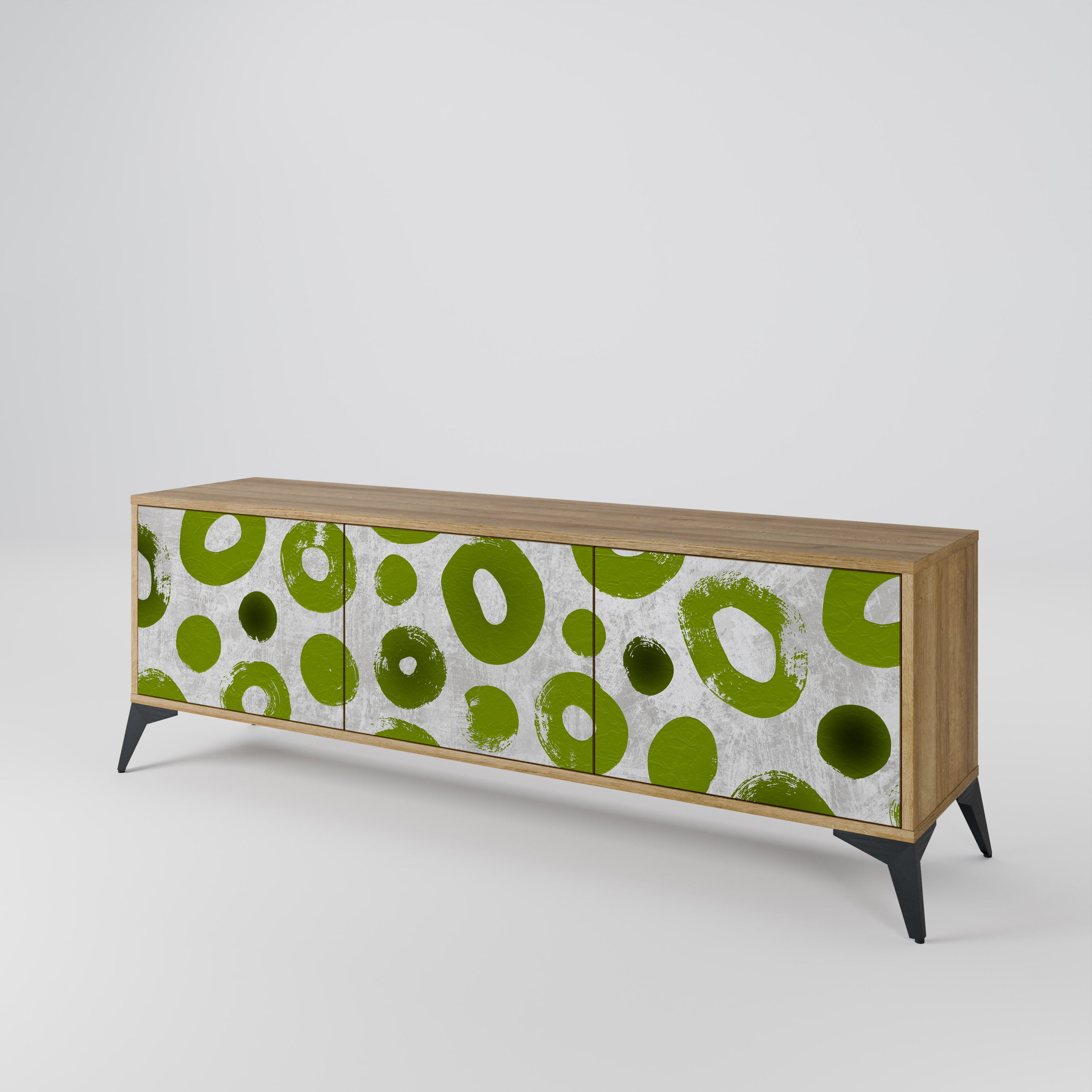 GREEN RHAPSODY Mueble de TV de 3 Puertas