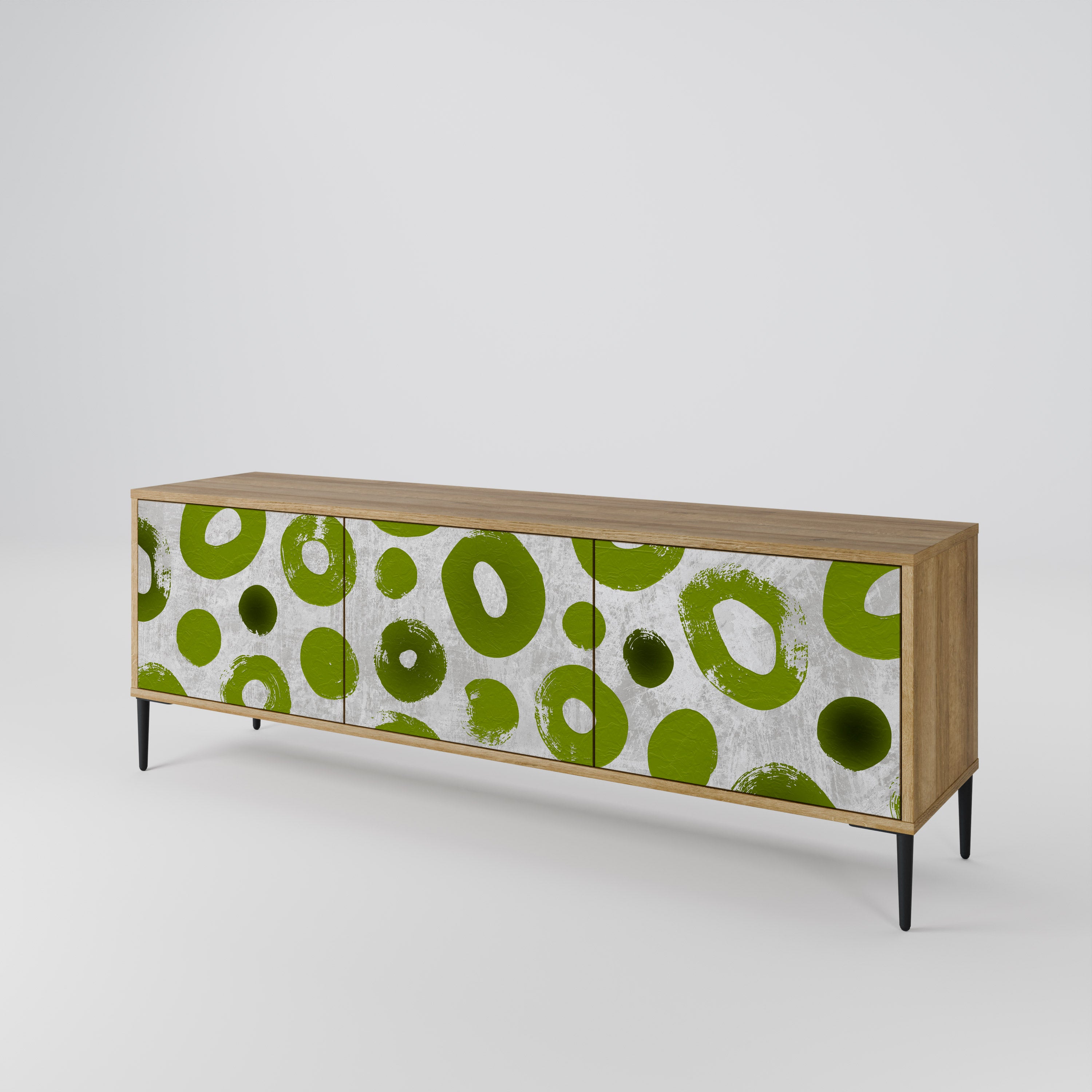 GREEN RHAPSODY Mueble de TV de 3 Puertas