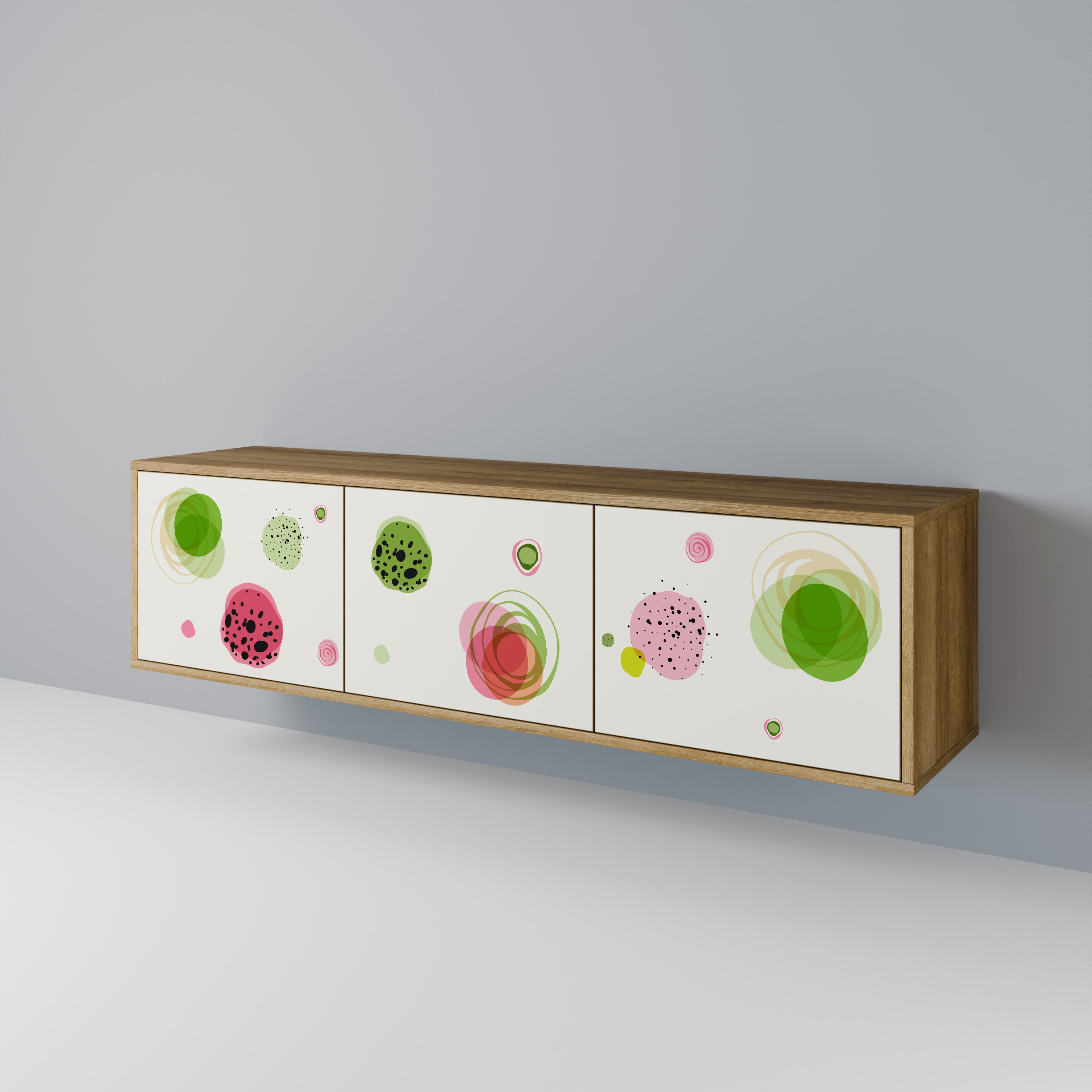 COLORFUL COSMOS Mueble de TV de 3 Puertas