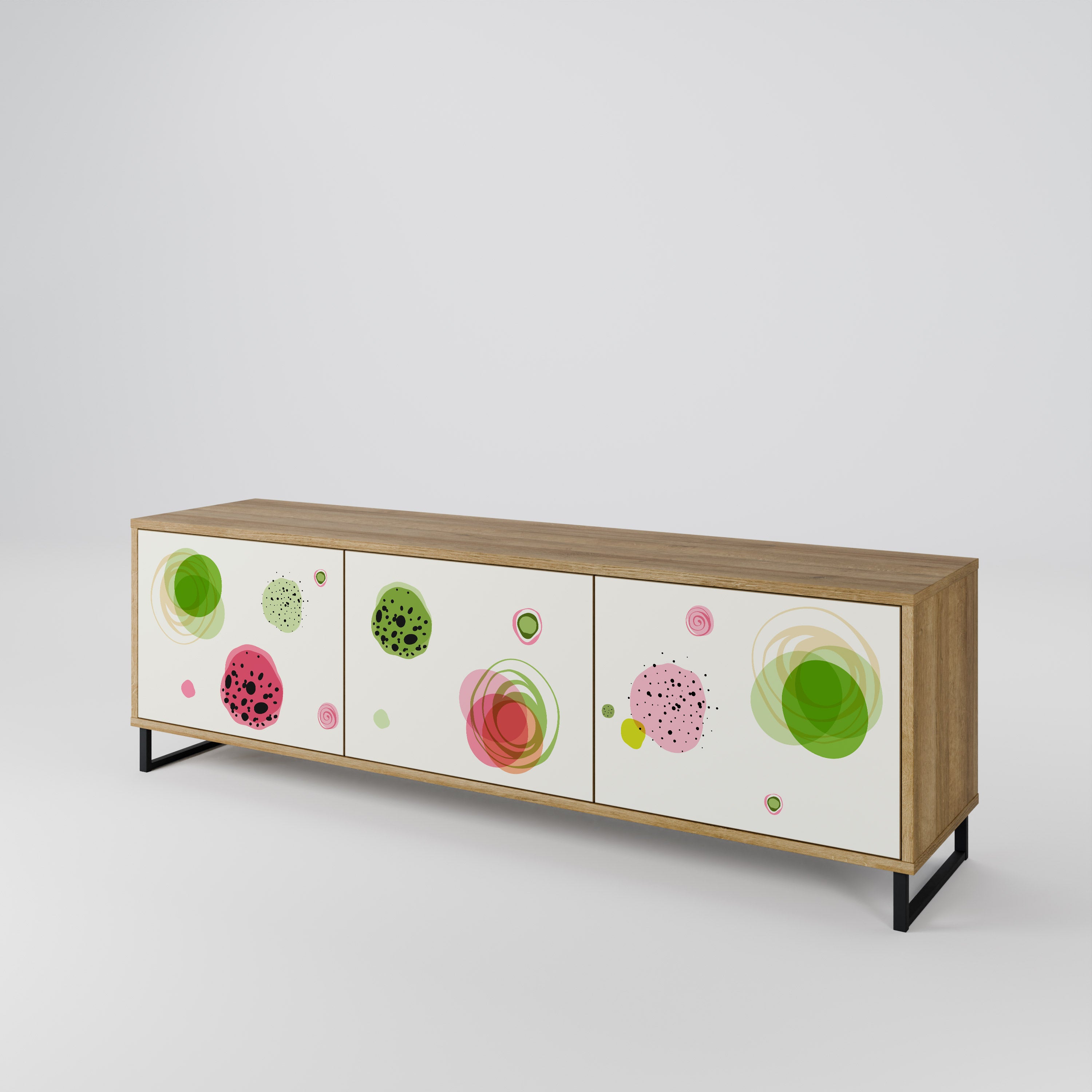 COLORFUL COSMOS Mueble de TV de 3 Puertas