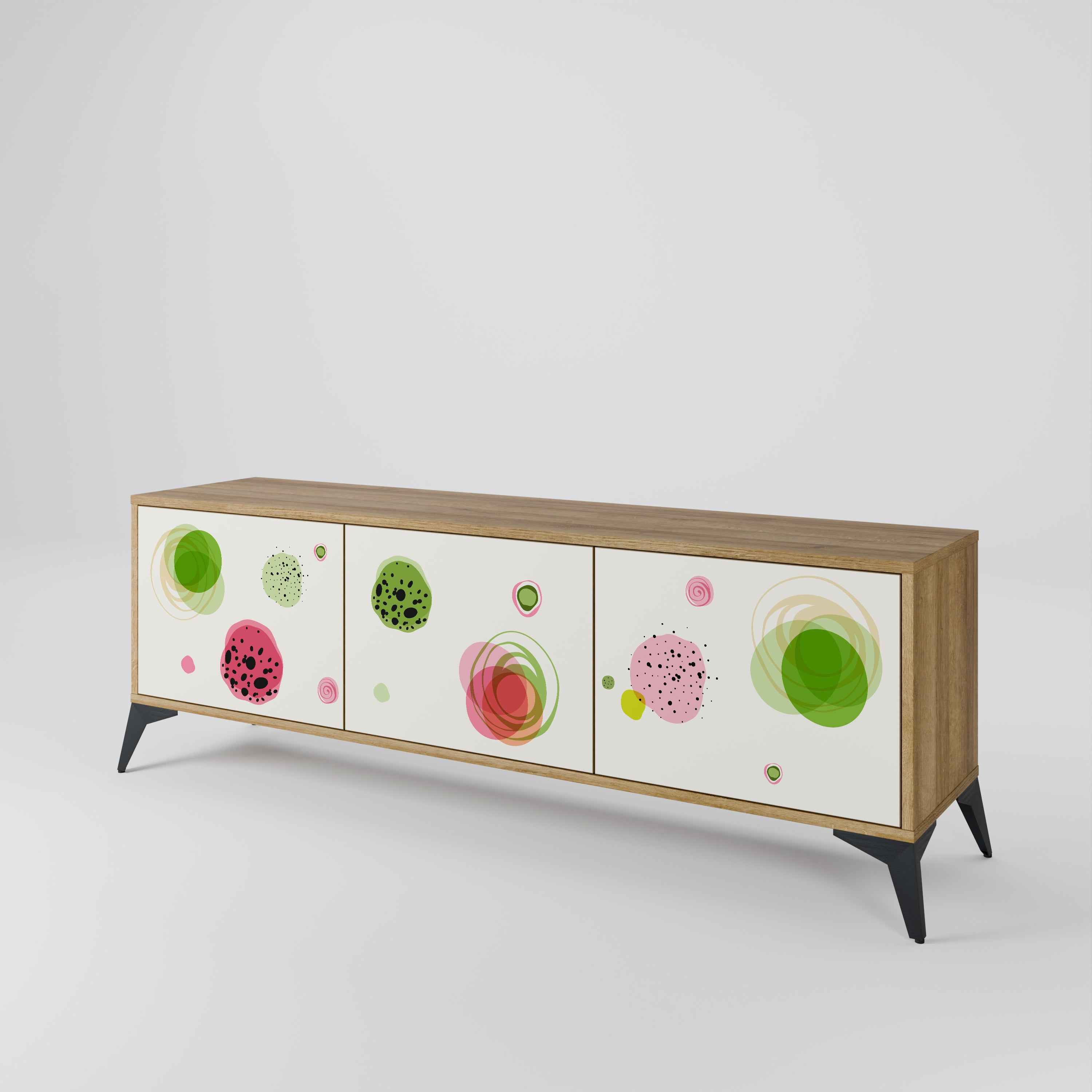 COLORFUL COSMOS Mueble de TV de 3 Puertas