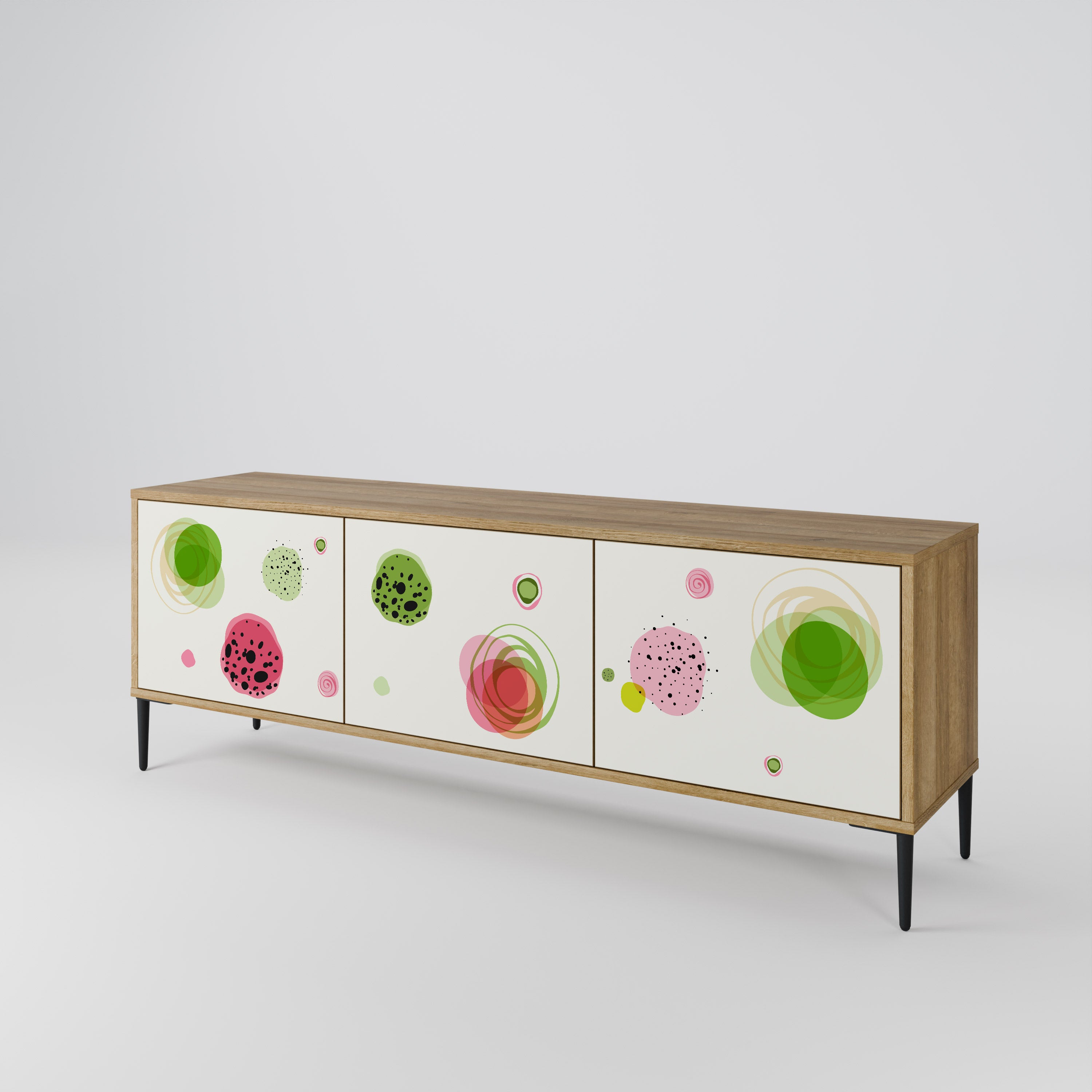 COLORFUL COSMOS Mueble de TV de 3 Puertas