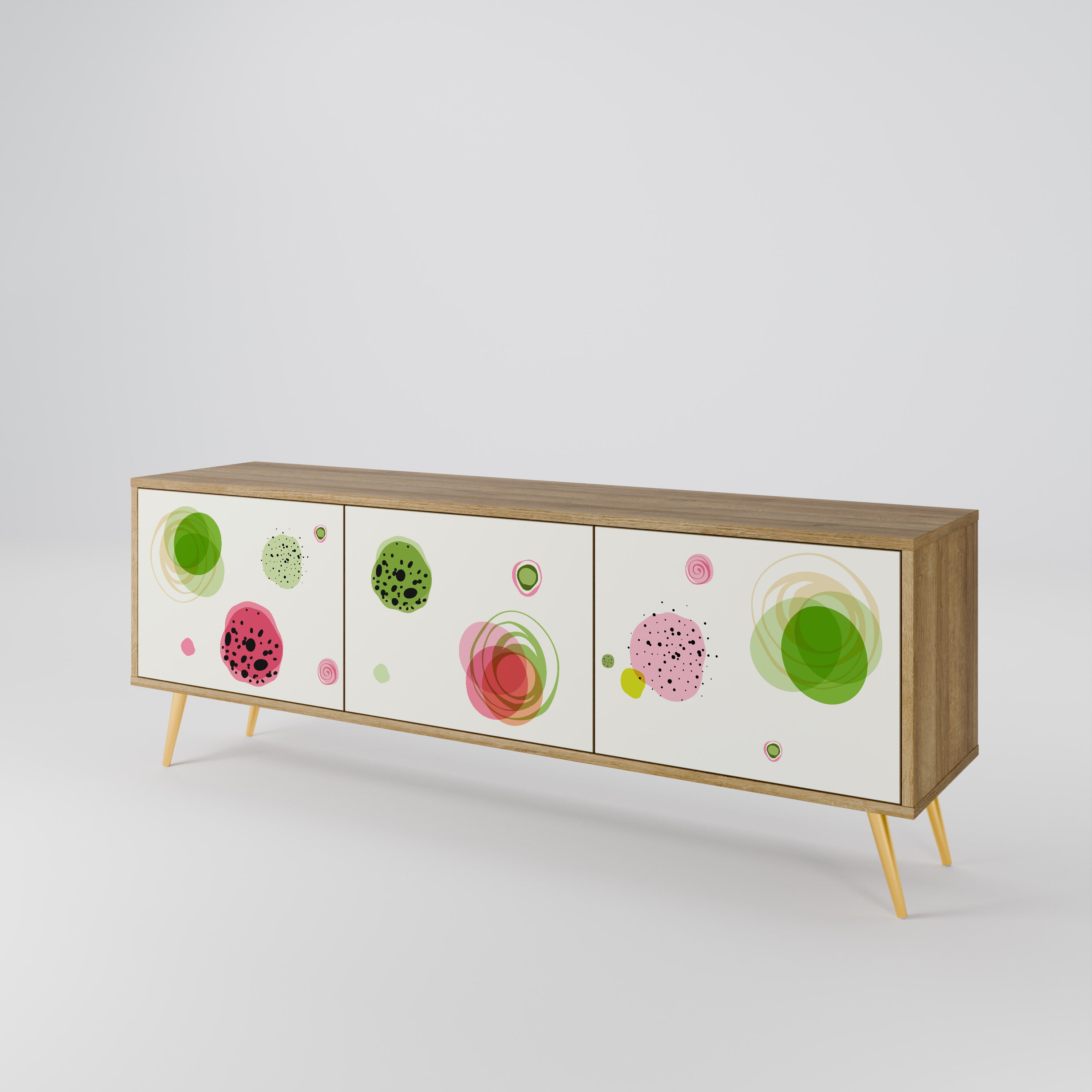 COLORFUL COSMOS Mueble de TV de 3 Puertas
