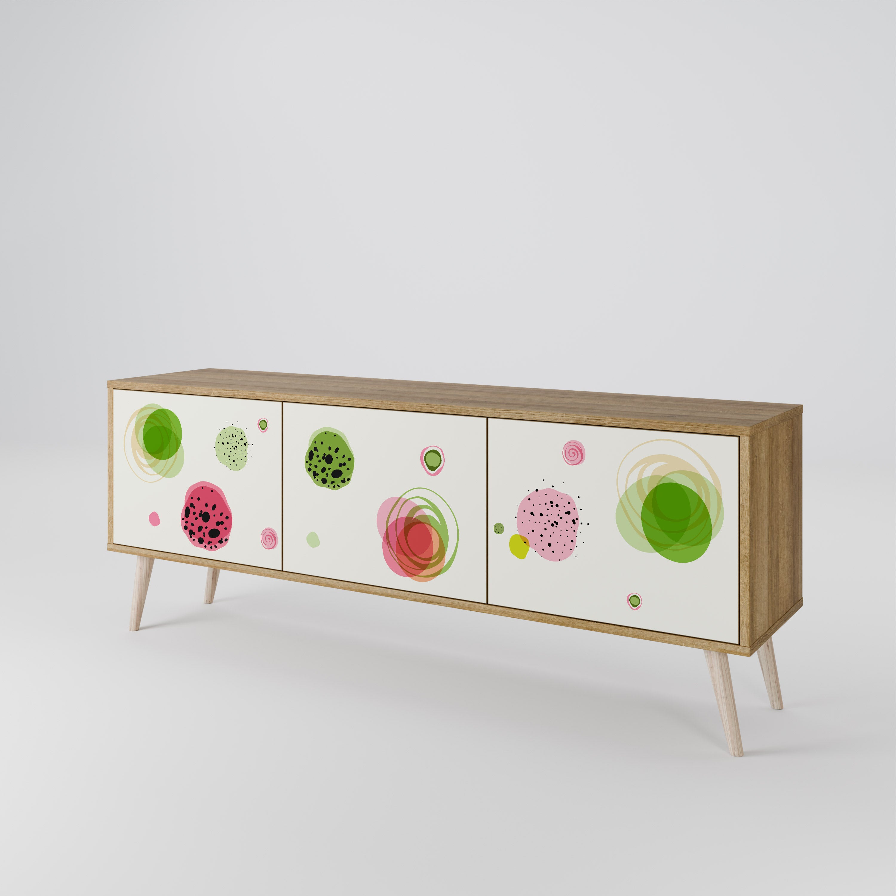 COLORFUL COSMOS Mueble de TV de 3 Puertas
