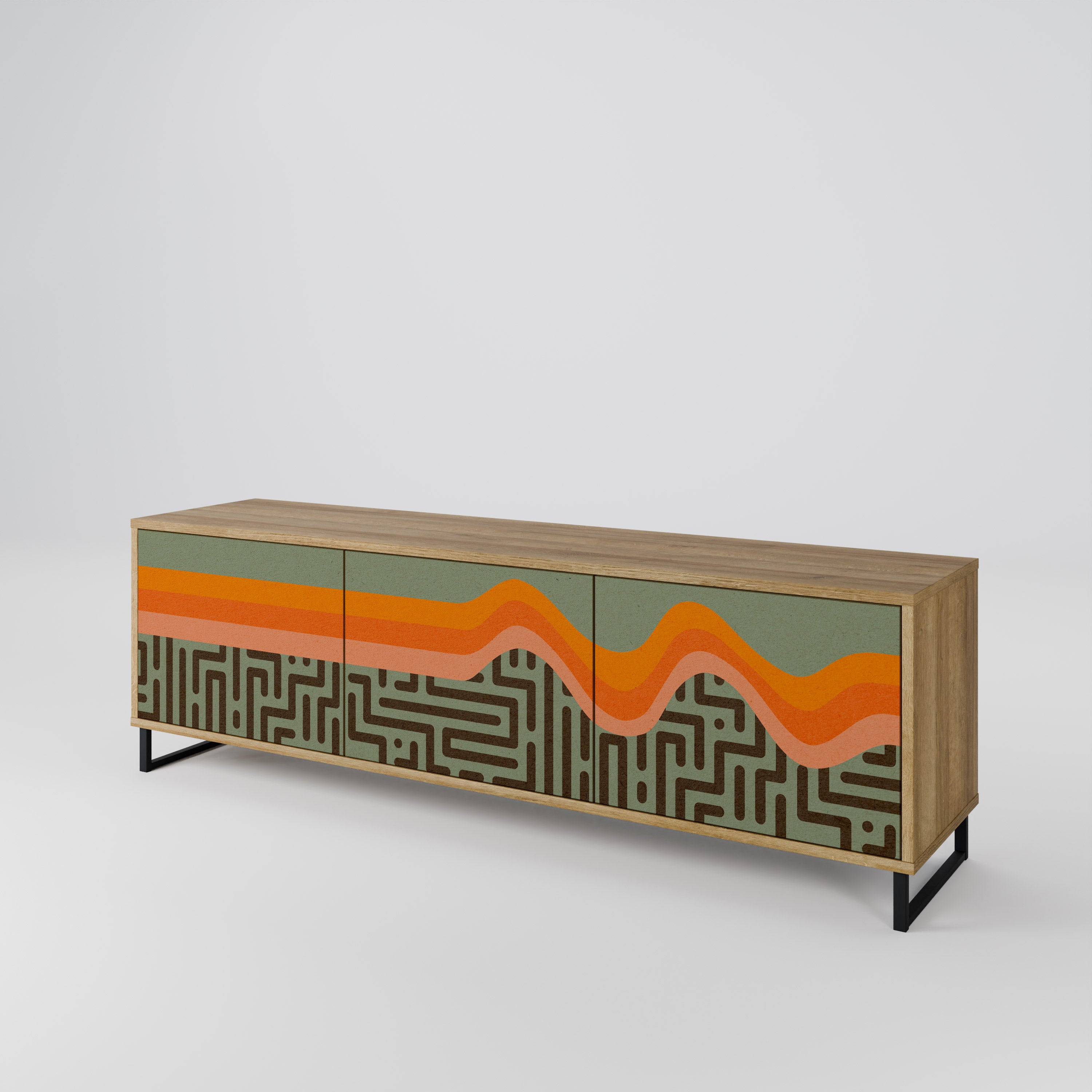 SIMPLE SOLUTIONS Mueble de TV de 3 Puertas