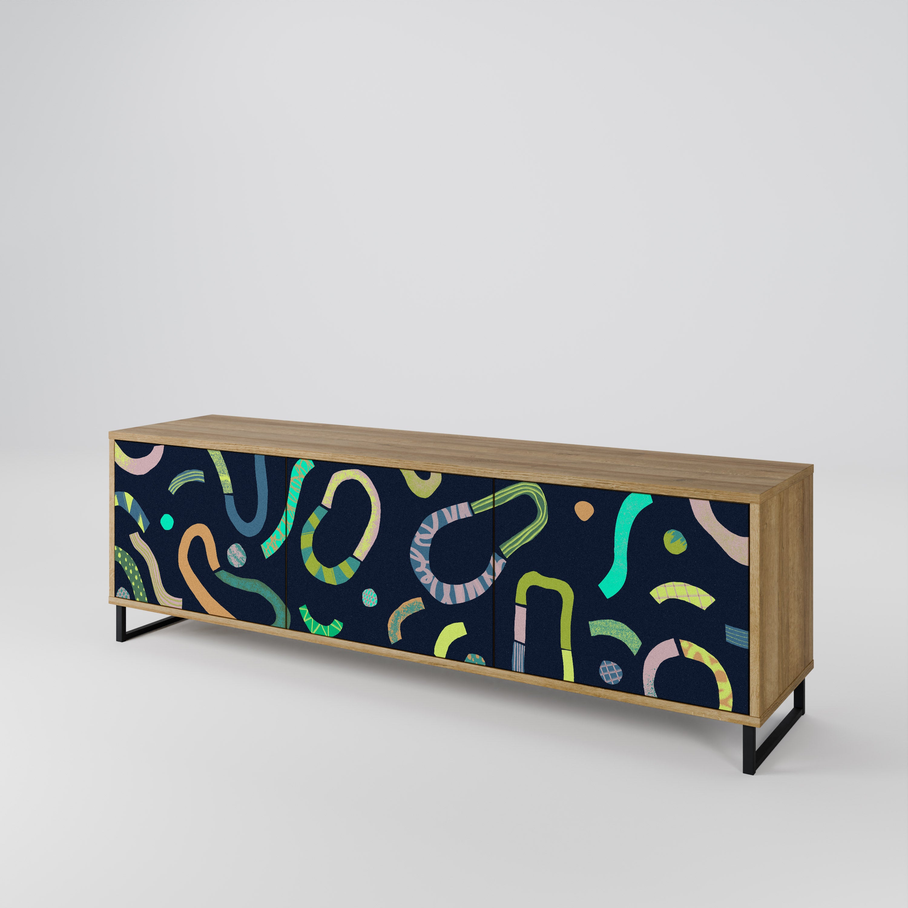CONTRAST DANCE Mueble de TV de 3 Puertas