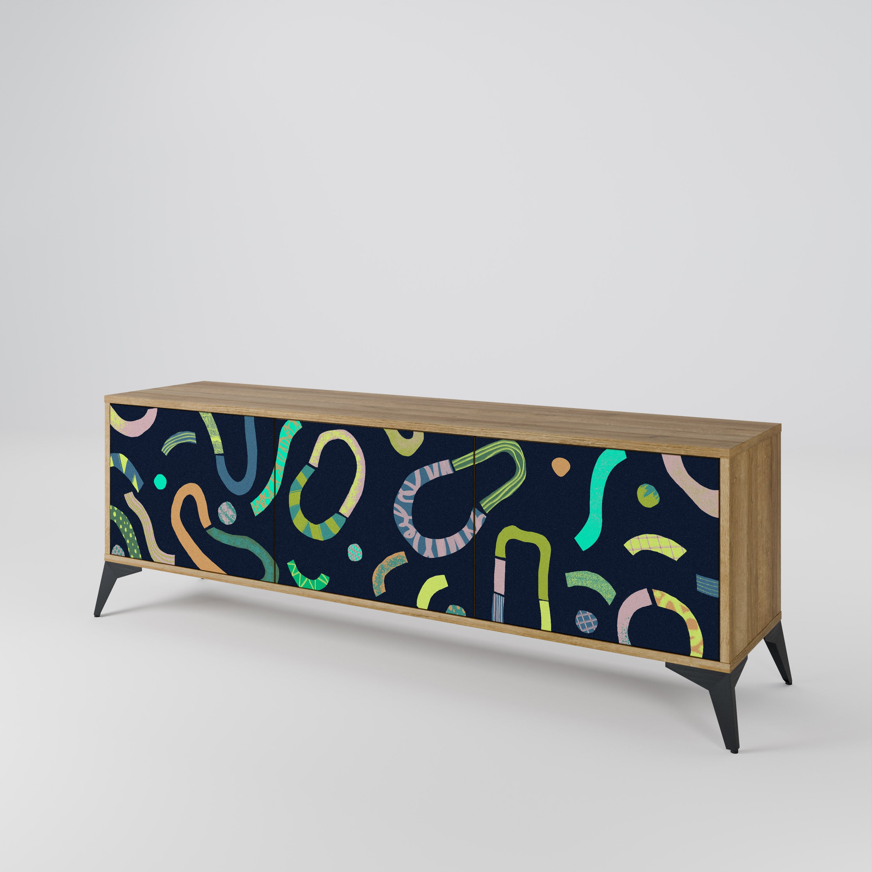 CONTRAST DANCE Mueble de TV de 3 Puertas