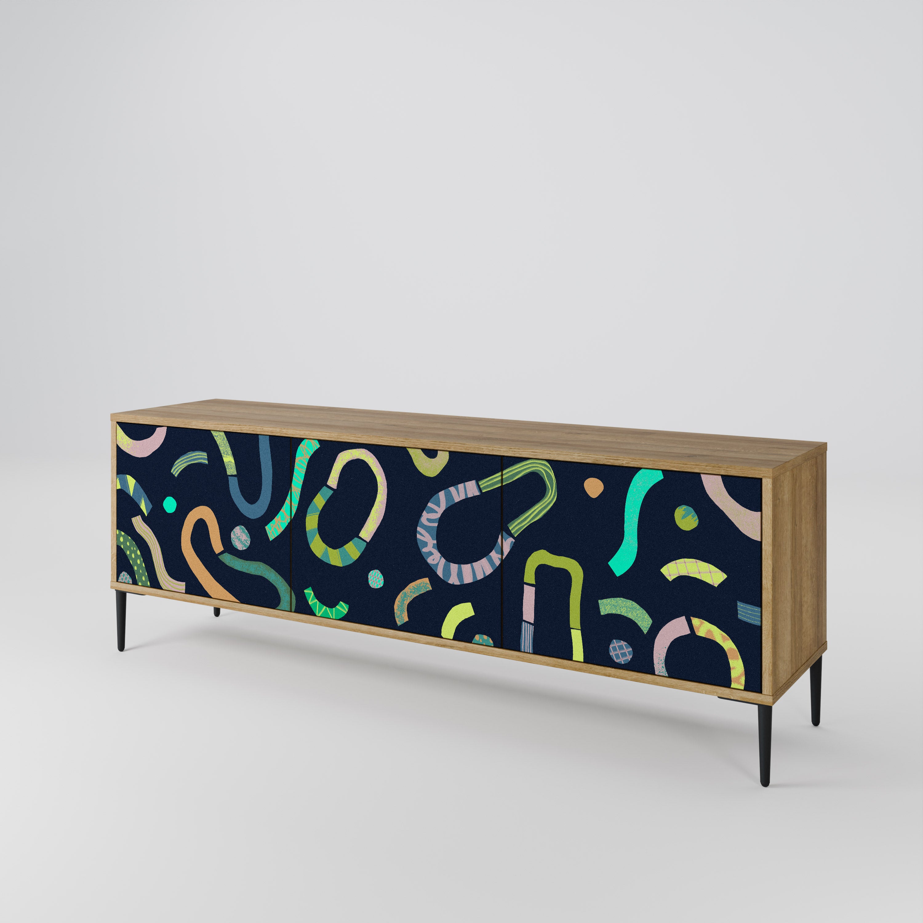 CONTRAST DANCE Mueble de TV de 3 Puertas