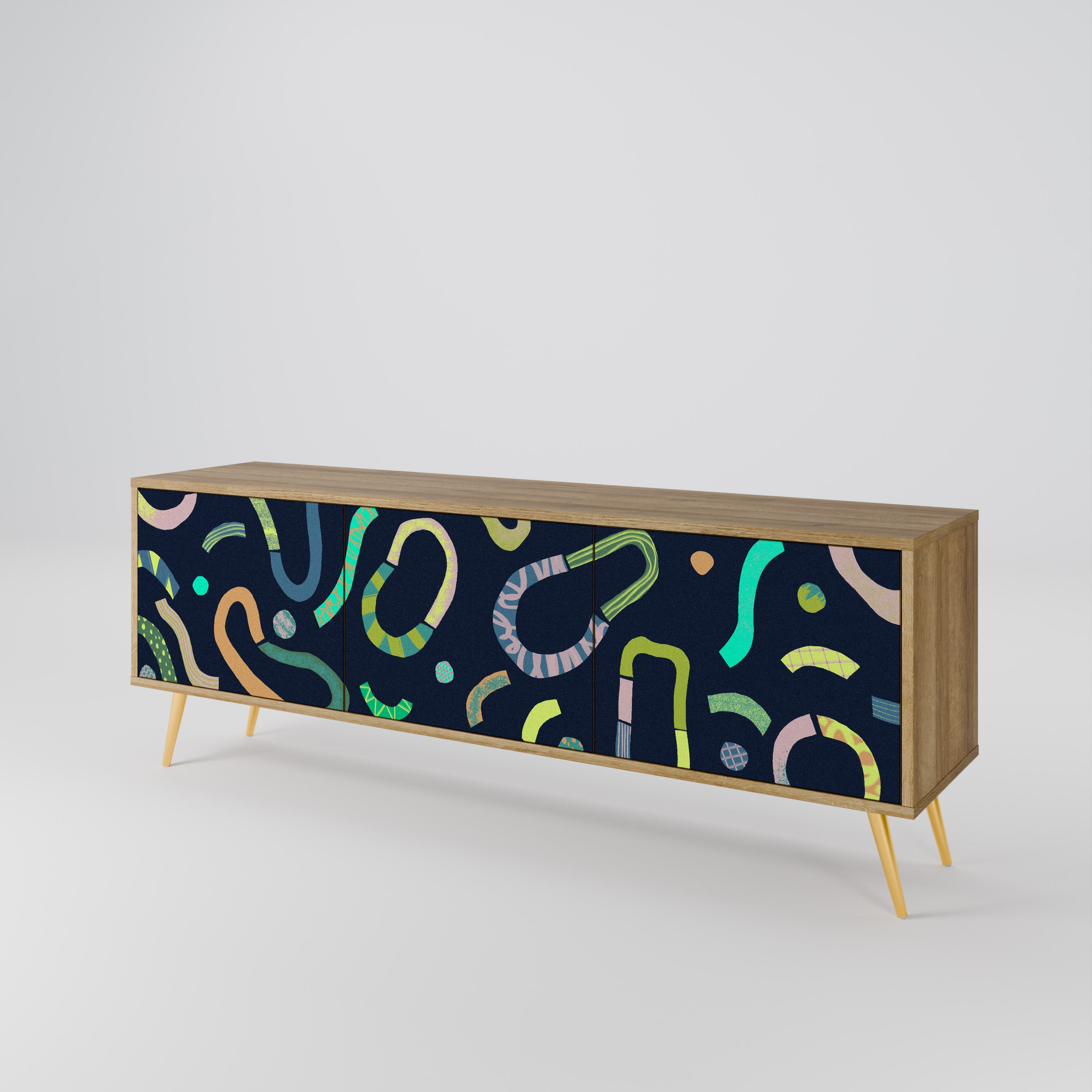 CONTRAST DANCE Mueble de TV de 3 Puertas