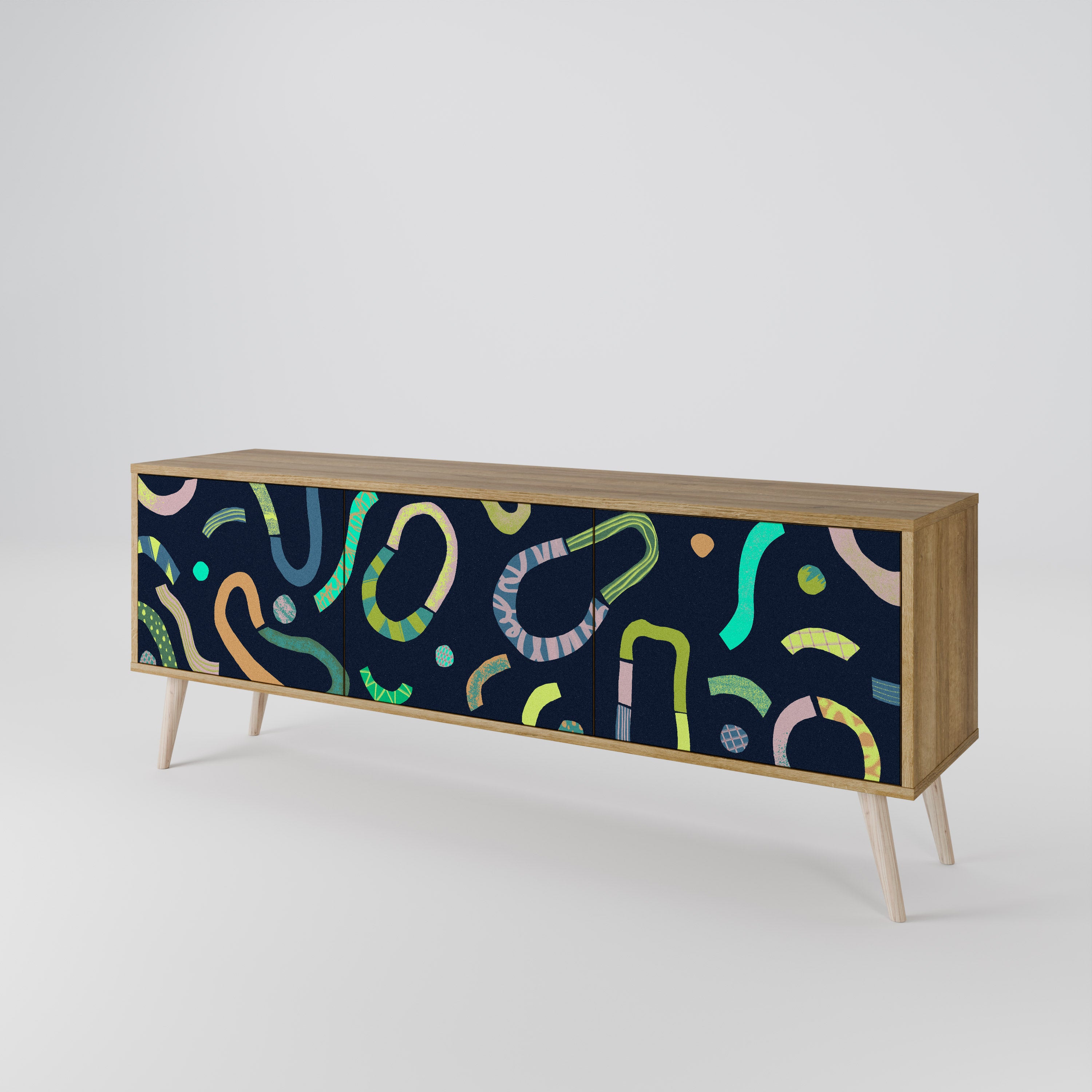 CONTRAST DANCE Mueble de TV de 3 Puertas