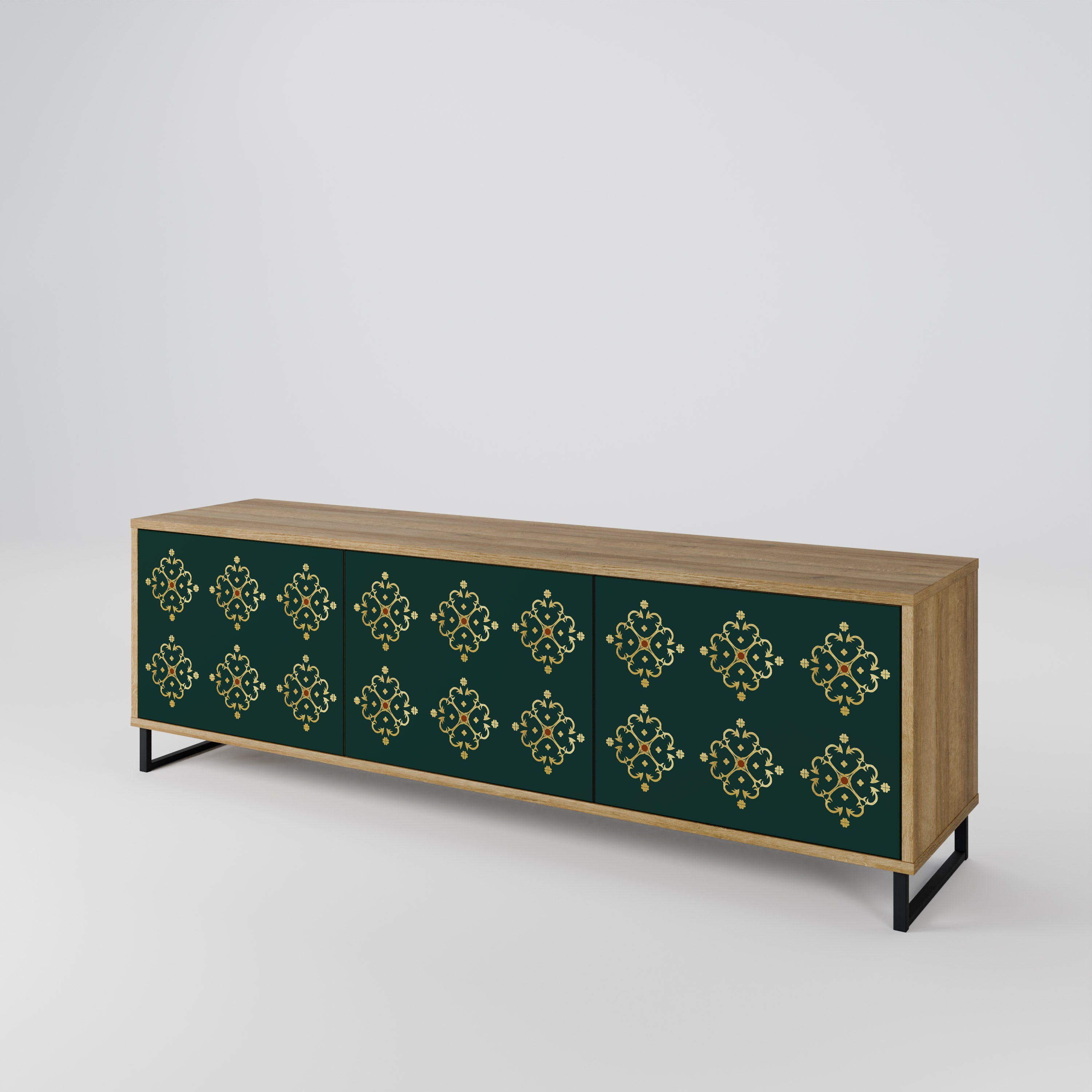 ROYAL MEDALLION Mueble de TV de 3 Puertas