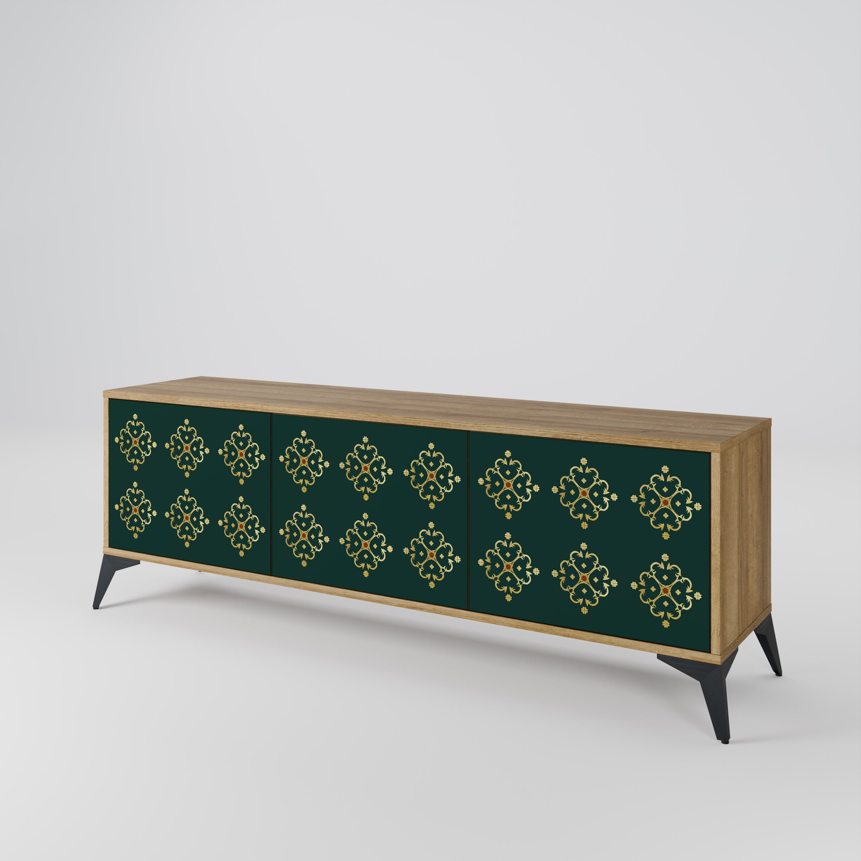 ROYAL MEDALLION Mueble de TV de 3 Puertas