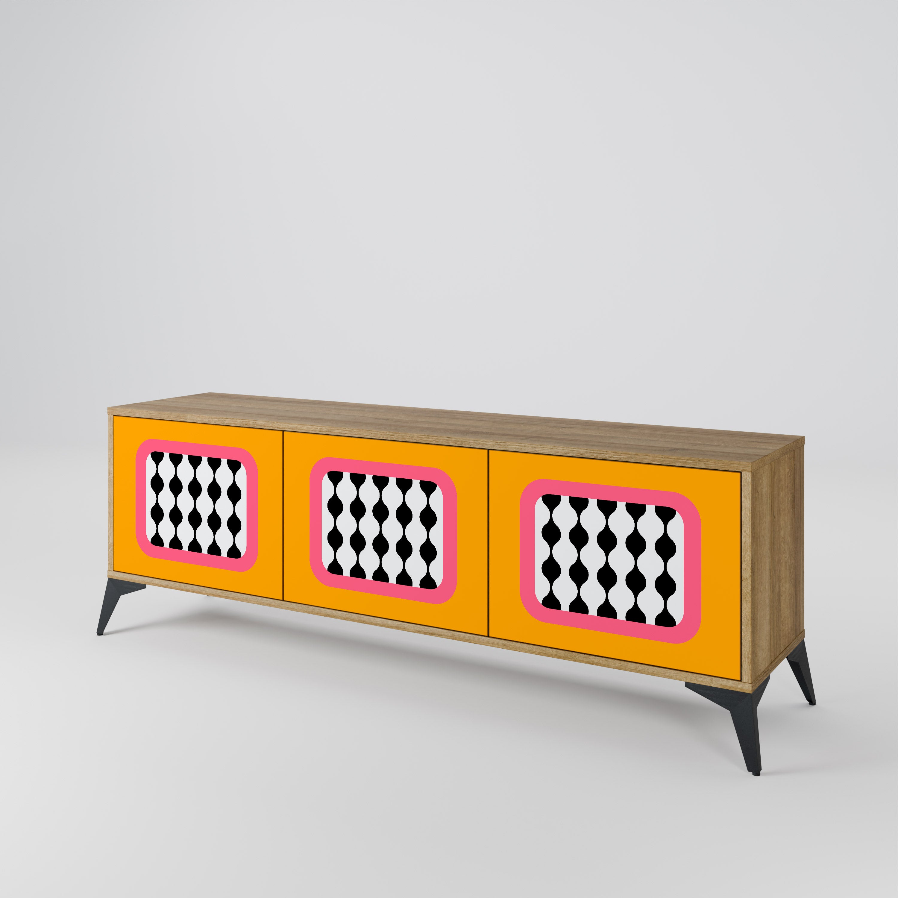 TEARS IN HEAVEN Mueble de TV de 3 Puertas