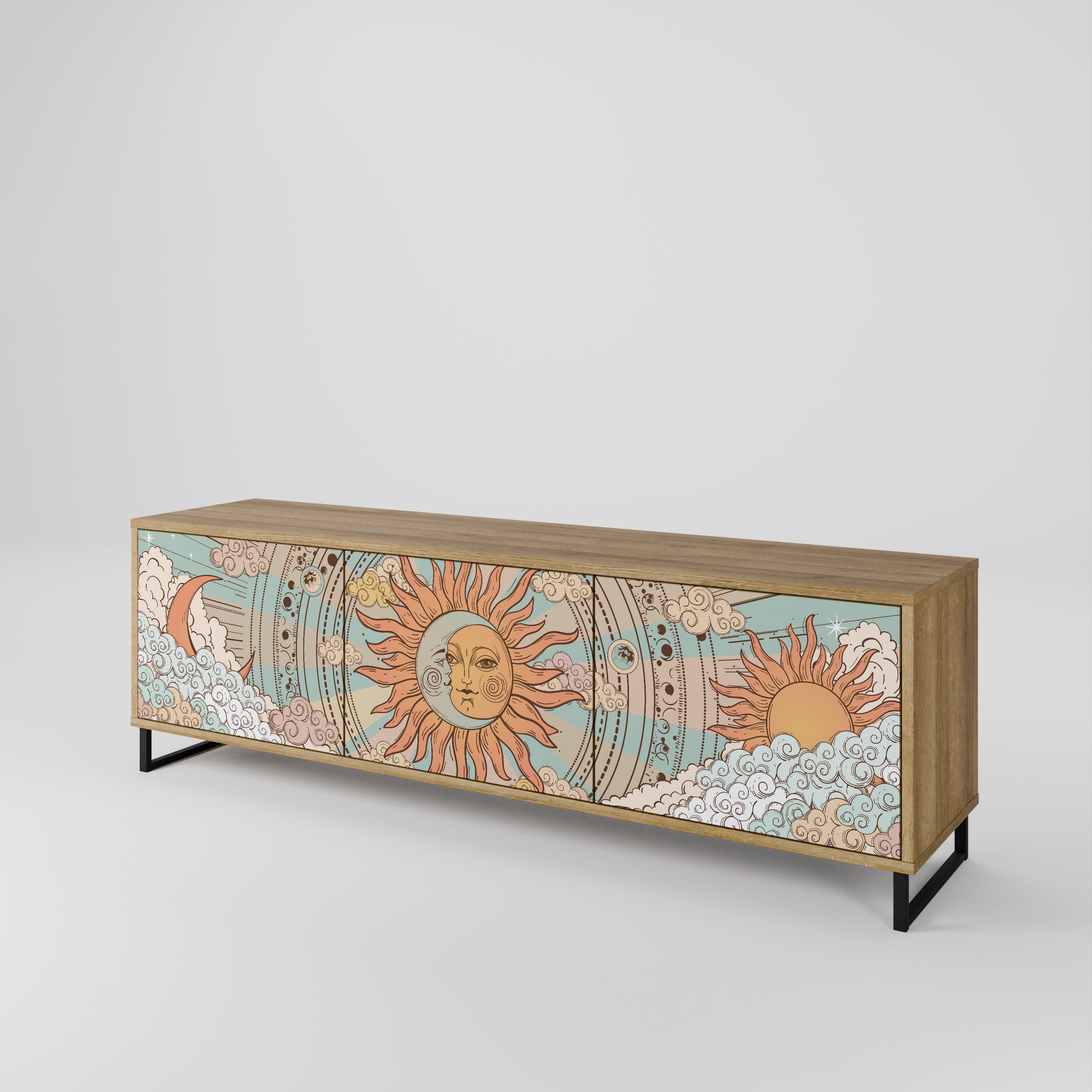 MYSTICAL STRUCTURE Mueble de TV de 3 Puertas