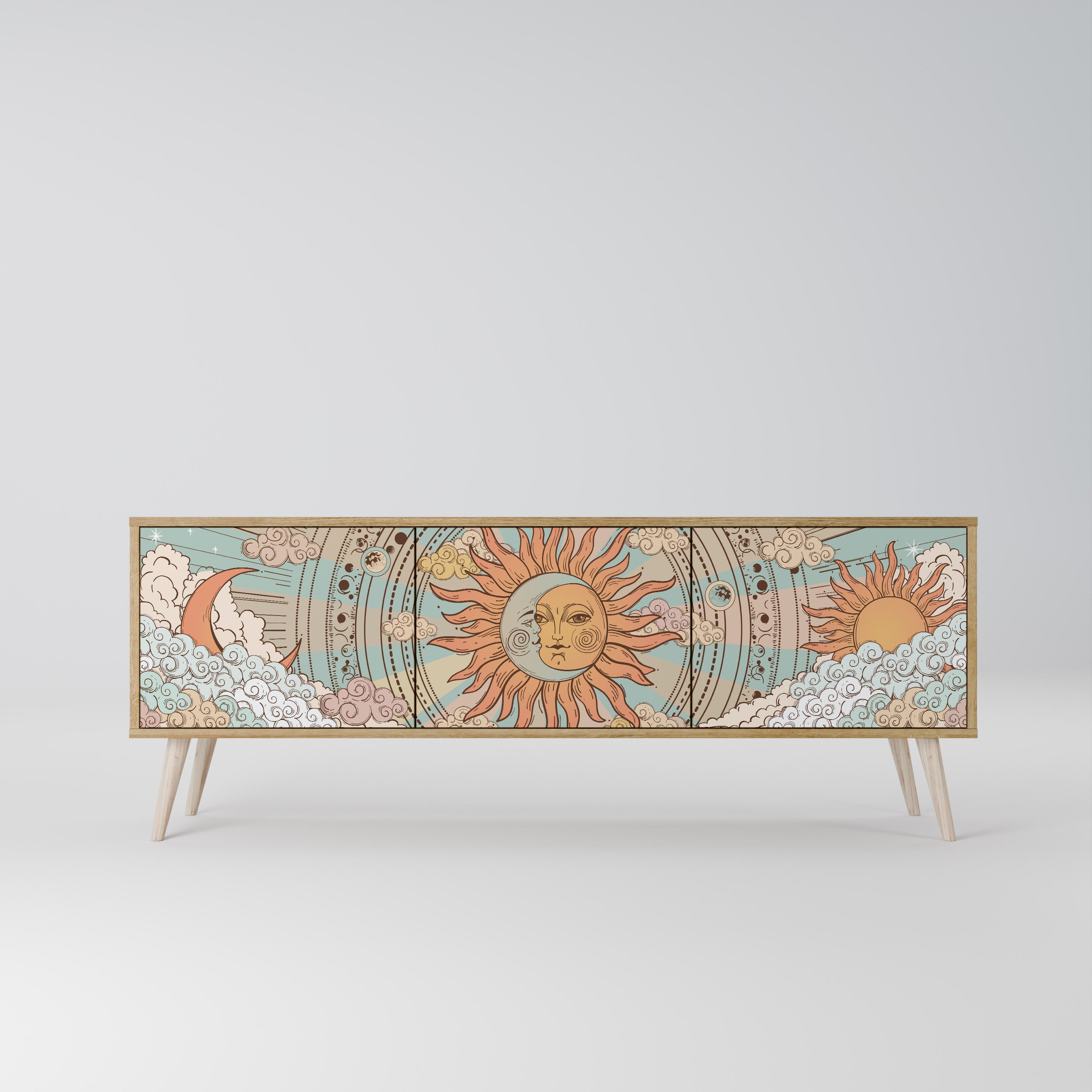 MYSTICAL STRUCTURE Mueble de TV de 3 Puertas